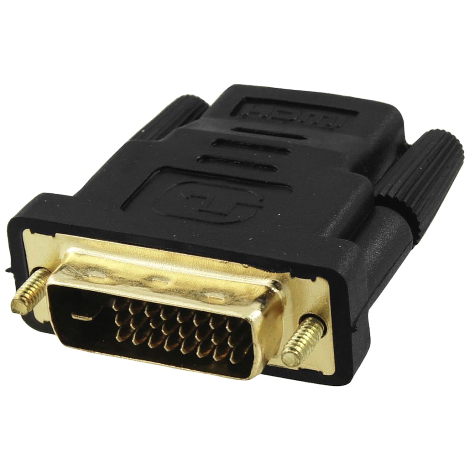 4XEM DVI-D Male To HDMI Female Adapter - 1x 25-pin DVI-D Digital Video Male - 1x 19-pin HDMI Digital Audio/Video Female - 4XHDMIDVIFMA