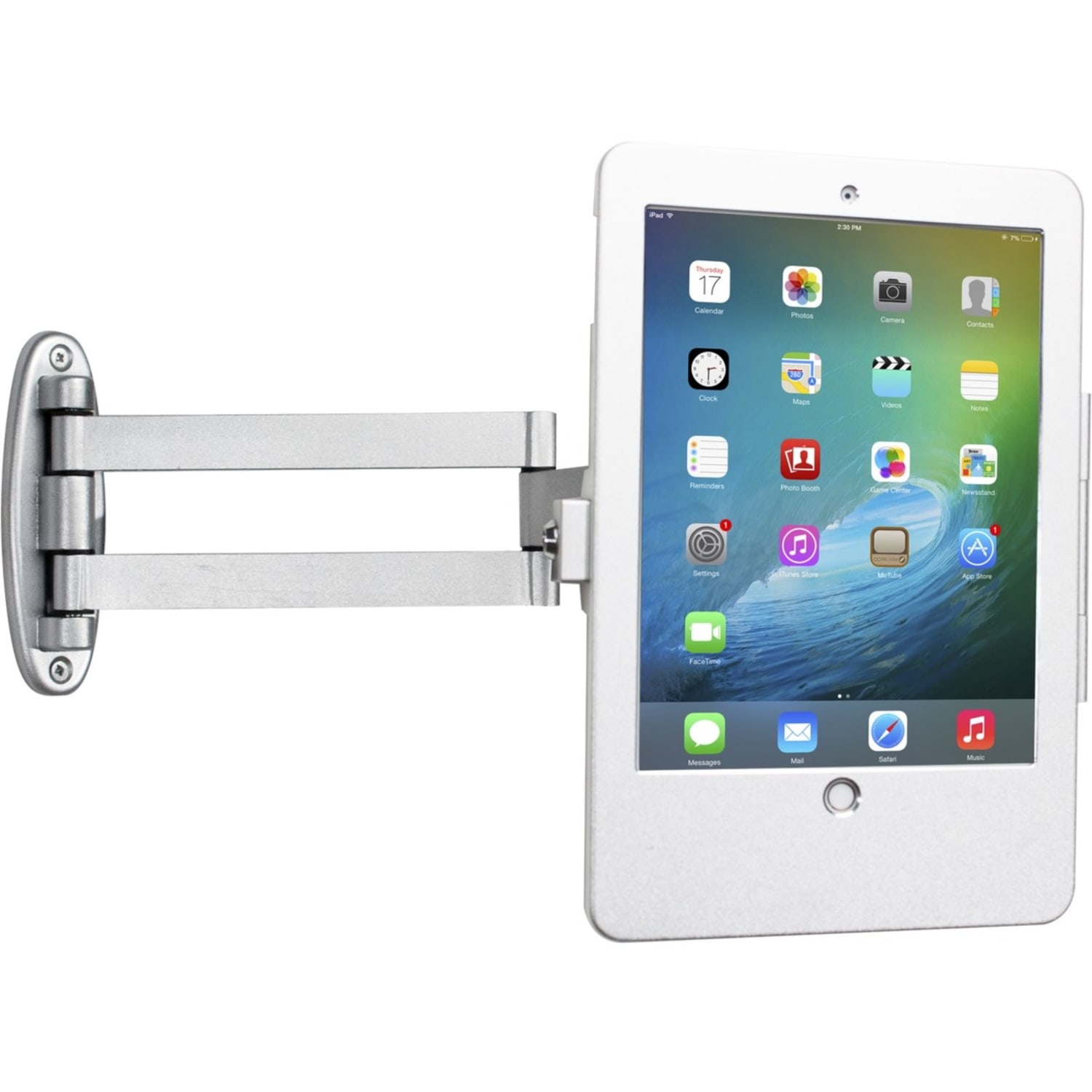 CTA Digital Articulating Wall Mounting Security Enclosure for iPad Air (Gen. 1-2), iPad Pro 9.7, iPad (Gen. 5-6) - 9.70in Screen Support