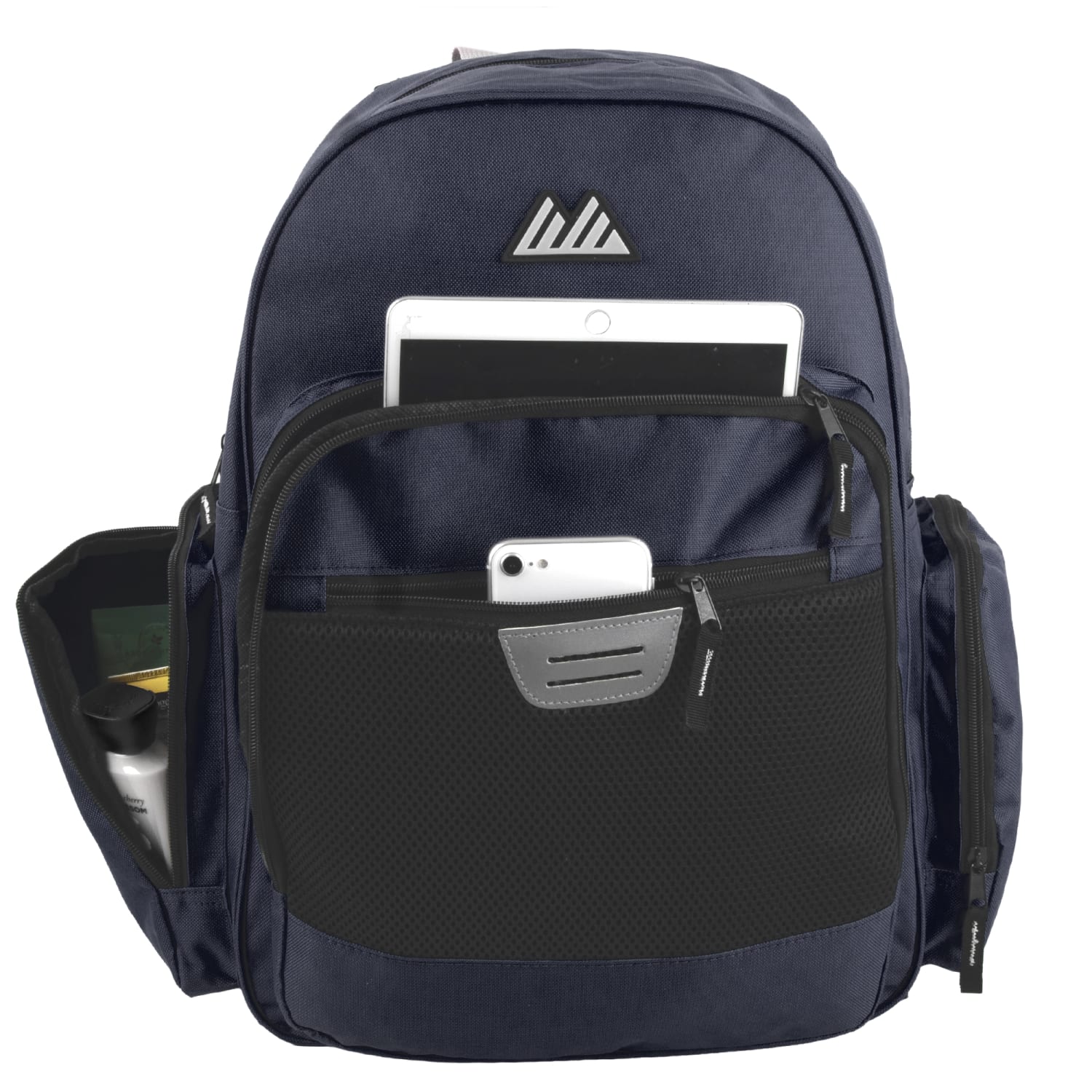 Summit Ridge Multi-Pocket Backpacks With 17in Laptop Pockets, Black/Navy, Total Qty 24 - Image 5