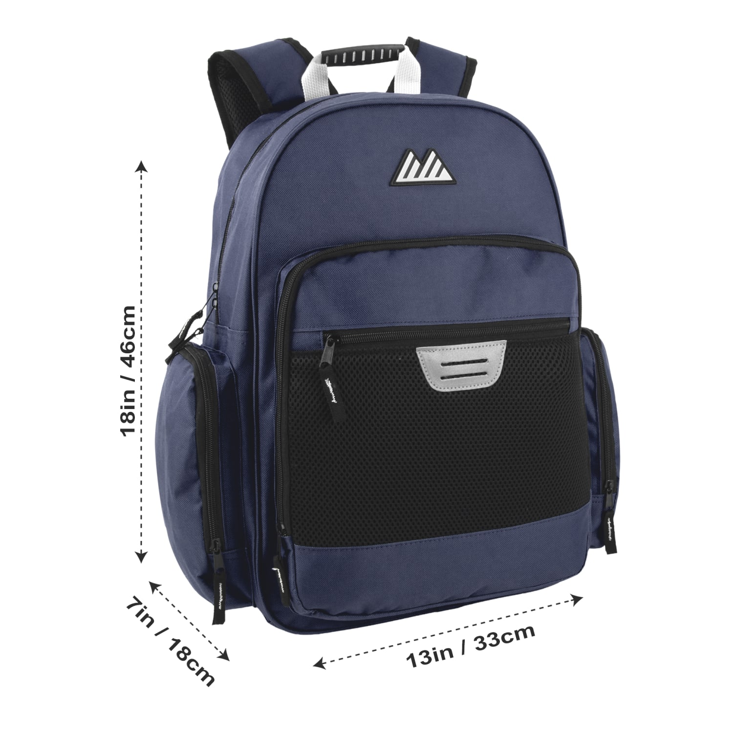 Summit Ridge Multi-Pocket Backpacks With 17in Laptop Pockets, Black/Navy, Total Qty 24 - Image 6