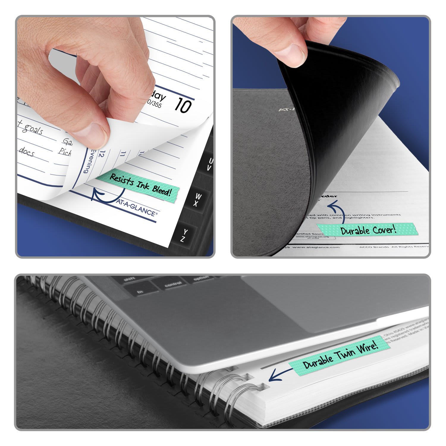 AT-A-GLANCE DayMinder 2027 Weekly Appointment Book Planner, Black, Pocket, 3 1/2in x 6in - Image 5