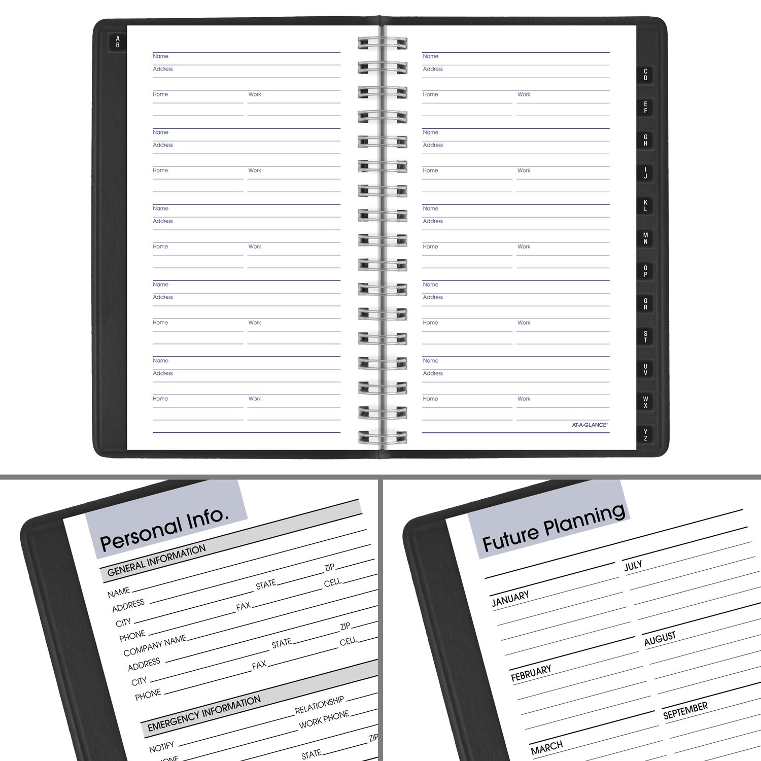 AT-A-GLANCE DayMinder 2027 Weekly Appointment Book Planner, Black, Pocket, 3 1/2in x 6in - Image 6