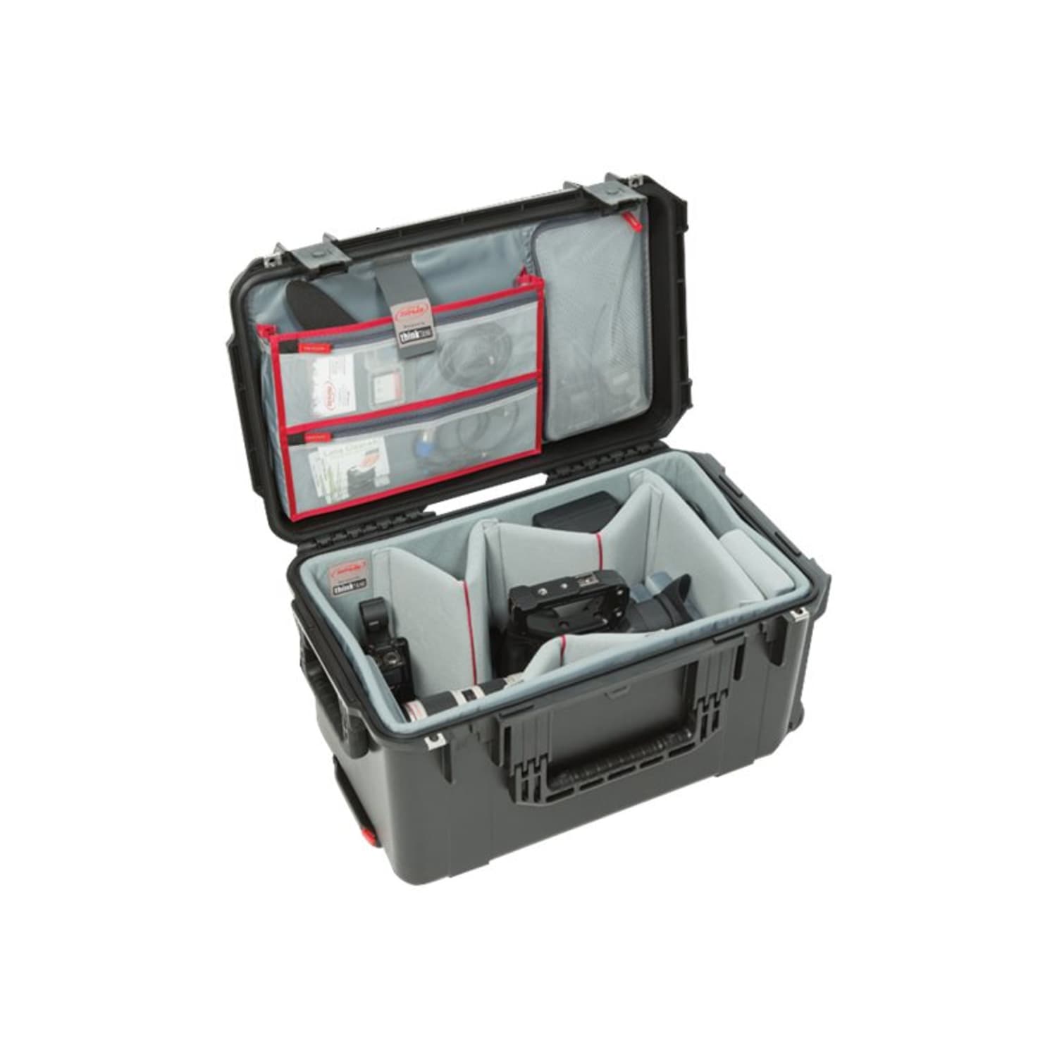SKB Cases iSeries Protective Electronics Case With Deep Padded Dividers And Lid Organizer, 22in x 13in x 11-3/4in, Black - Image 4