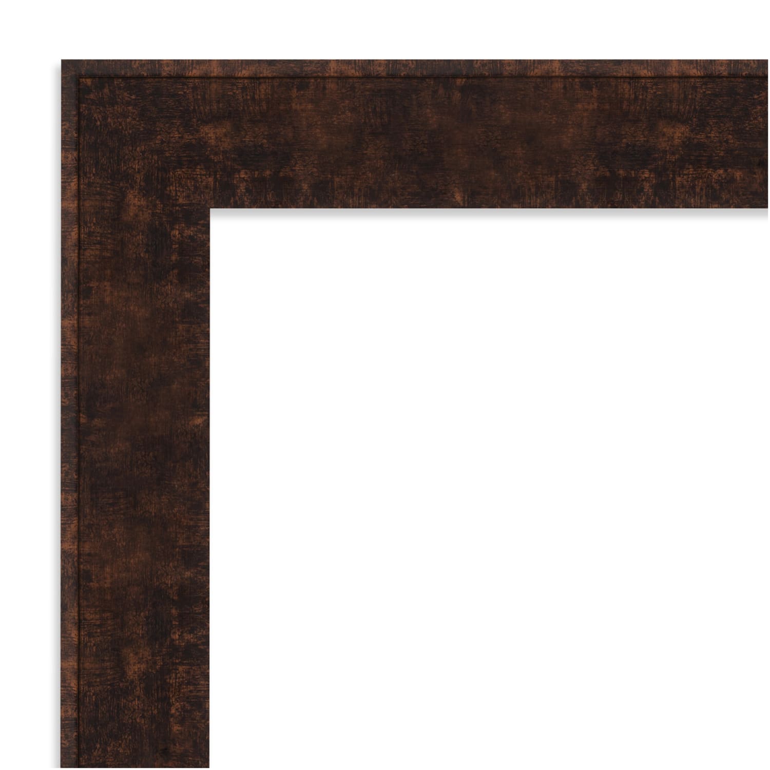 Amanti Art Rectangular Narrow Picture Frame, 24in x 28in With Mat, William Mottled Bronze - Image 4
