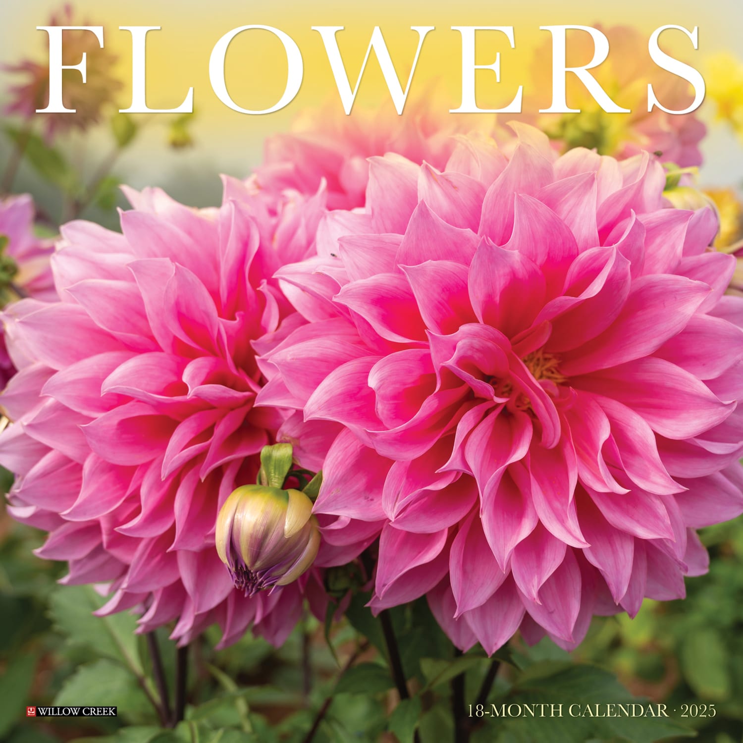 2025 Willow Creek Press Mini Wall Calendar, 7in x 7in, Flowers, January 2025 To December 2025, 45770
