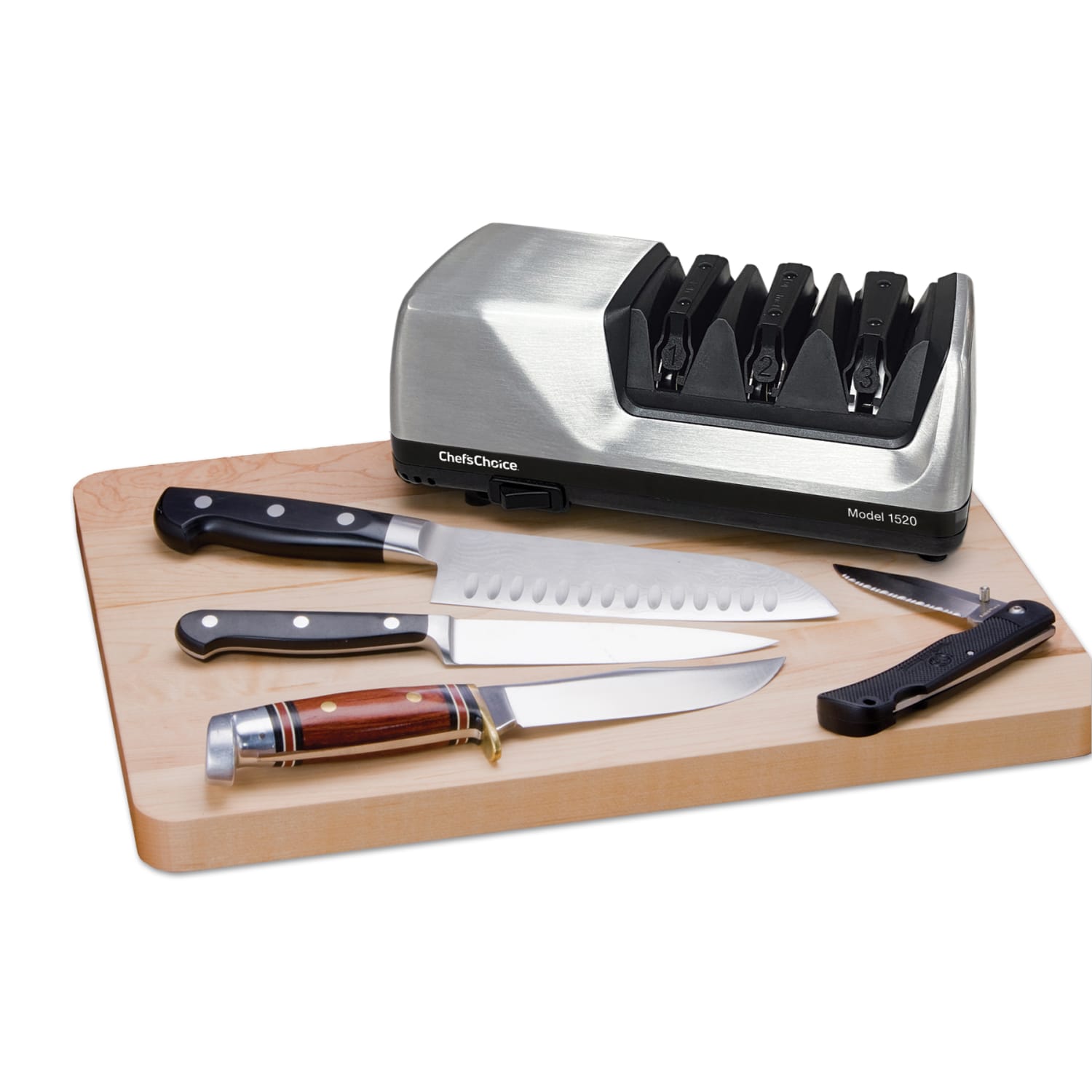 Edgecraft Chefs Choice AngleSelect Professional Electric Knife Sharpener, Black/Silver - Image 3