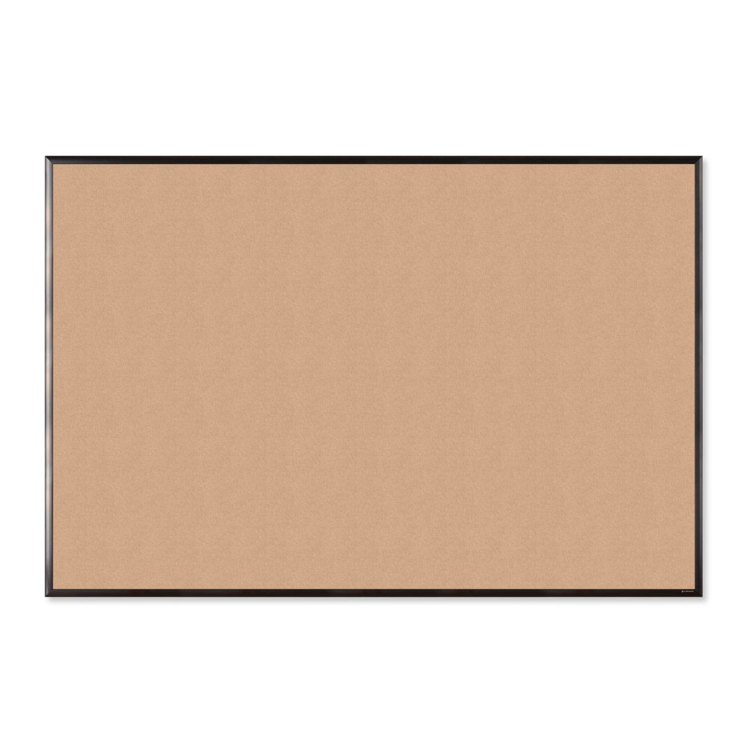 U Brands Cork Bulletin Board, 72in X 48in, Black Aluminum Frame, Actual Size 70in X 47in (2882U00-01)