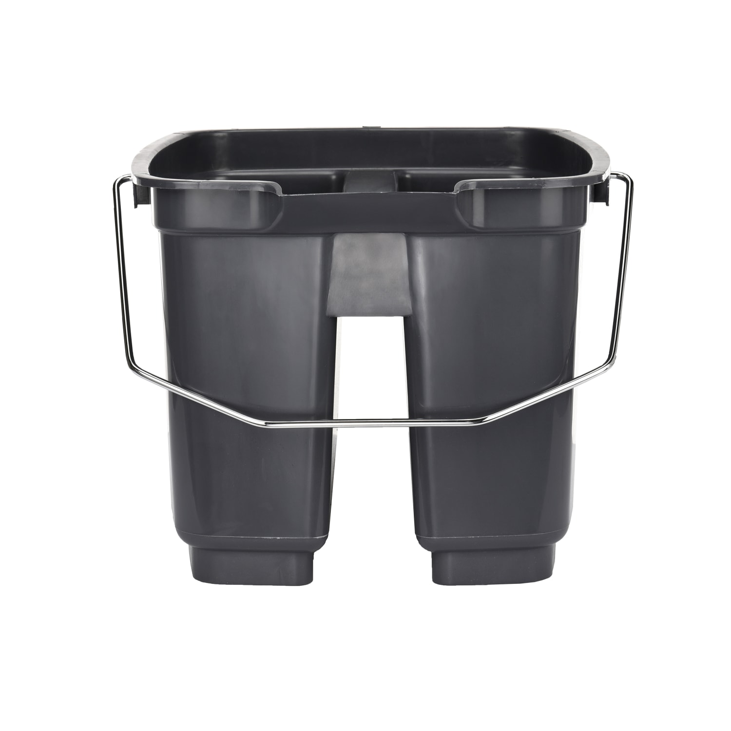 Alpine Divided Plastic Cleaning Buckets, Gray, Pack Of 2 Buckets - Image 5