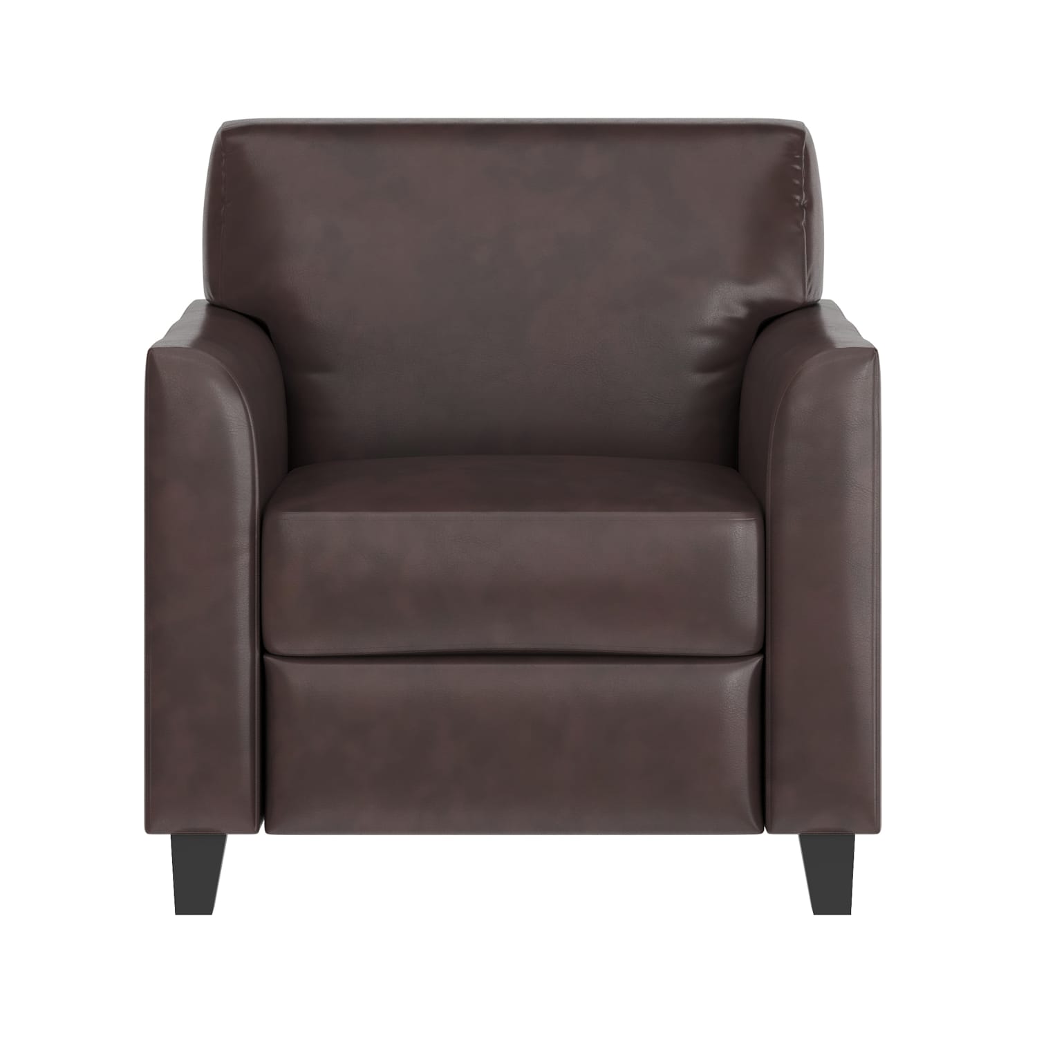 Flash Furniture Hercules Diplomat LeatherSoft Faux Leather Chair Brown PopularChairscom