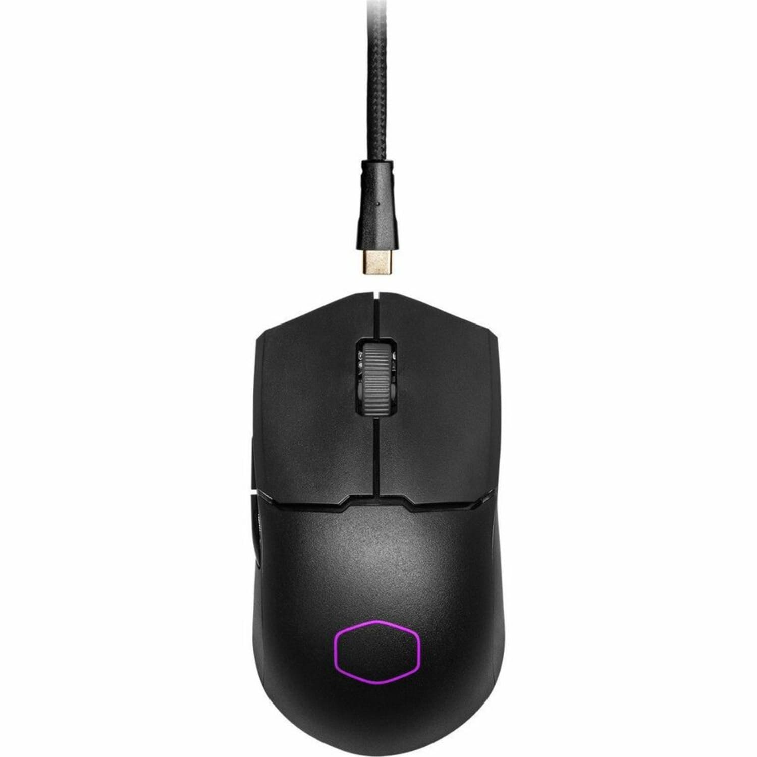 Cooler Master MM712 Gaming Mouse - Optical - Cable/Wireless - Bluetooth - 2.40 GHz - Rechargeable - Black - 19000 dpi - 6 Button(s) - Right-handed - Image 4