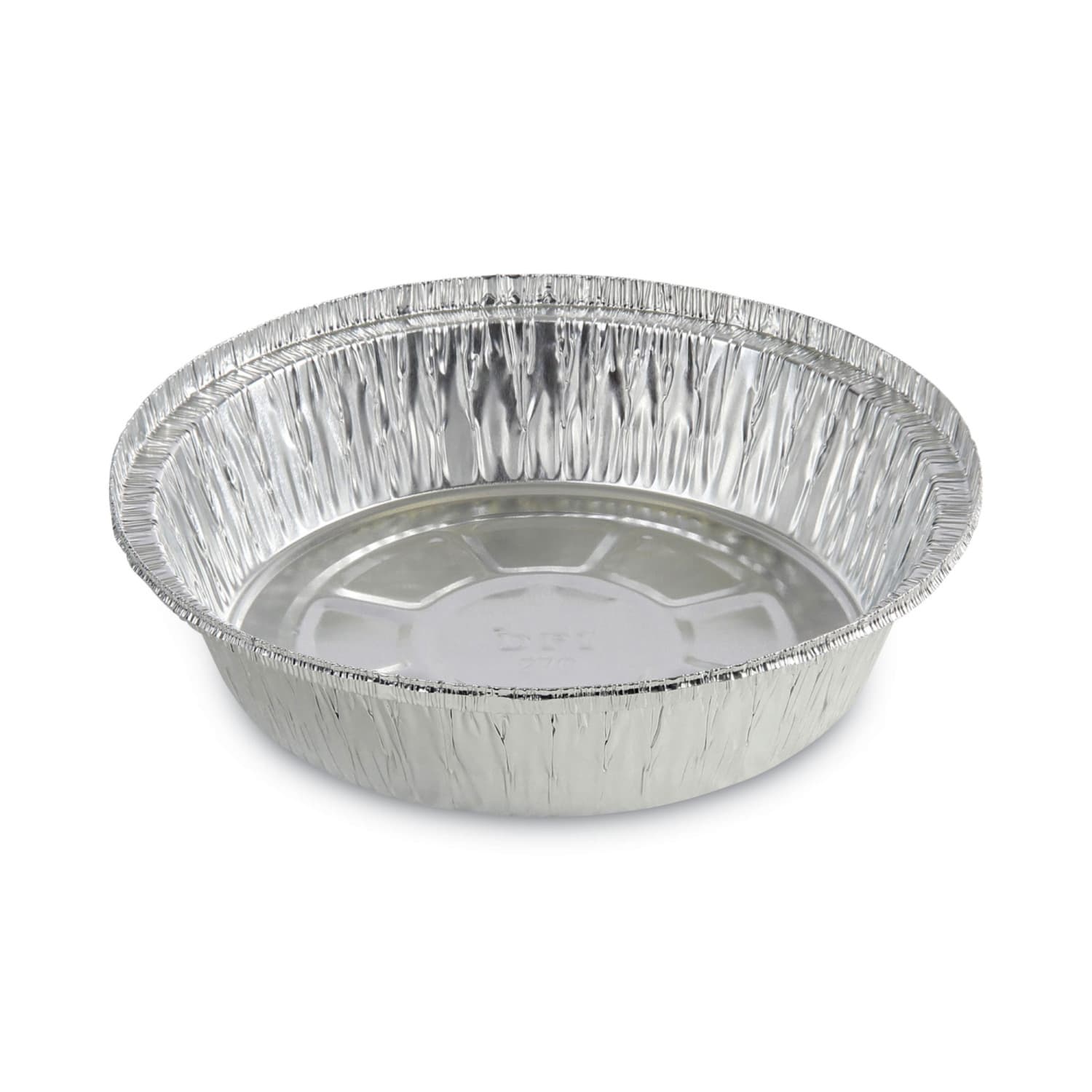 Boardwalk Round Aluminum To-Go Containers, 24 Oz, 1-1/2in x 7in, Silver, Carton Of 500 Containers