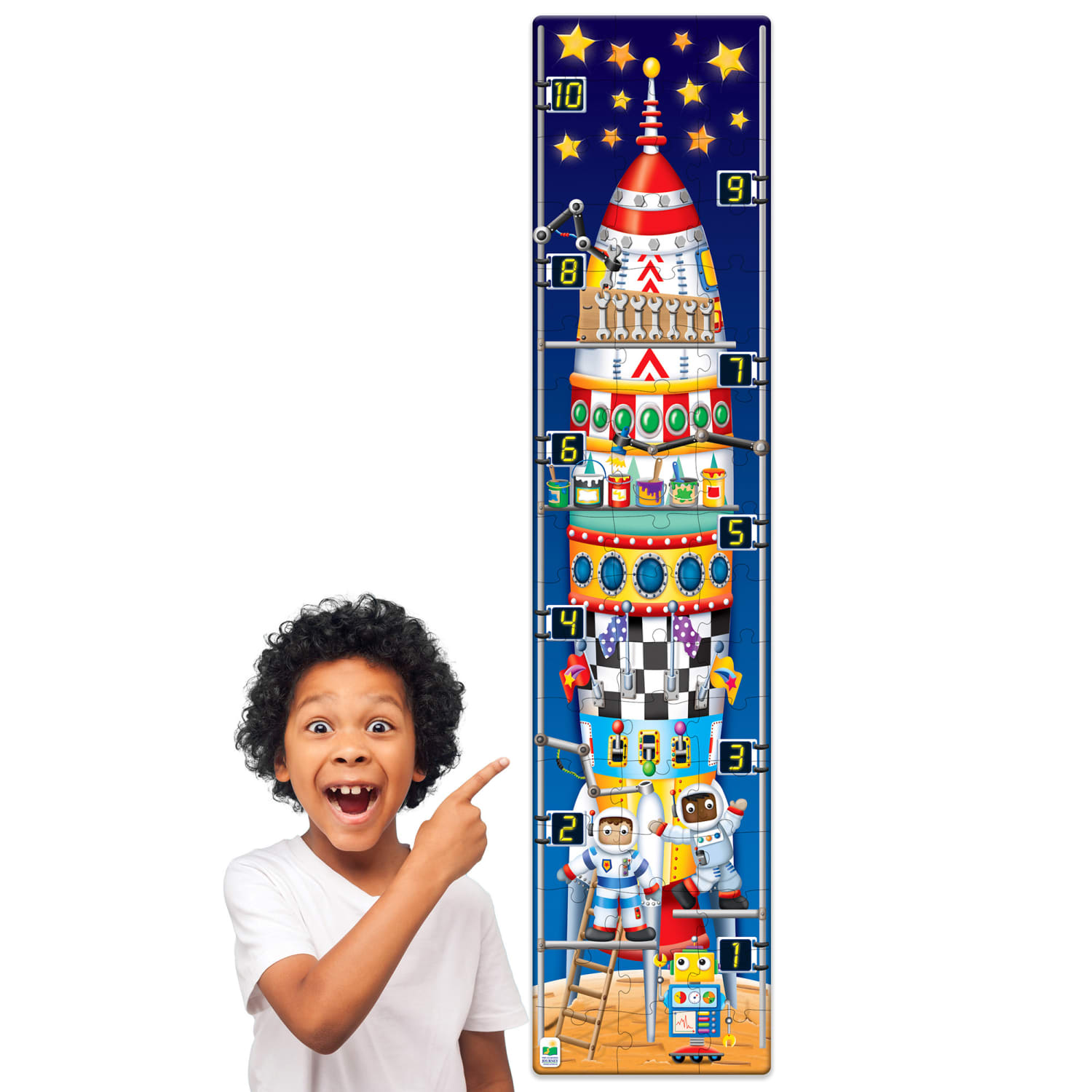 The Learning Journey Long & Tall Puzzles - 123 Rocketship - Image 4