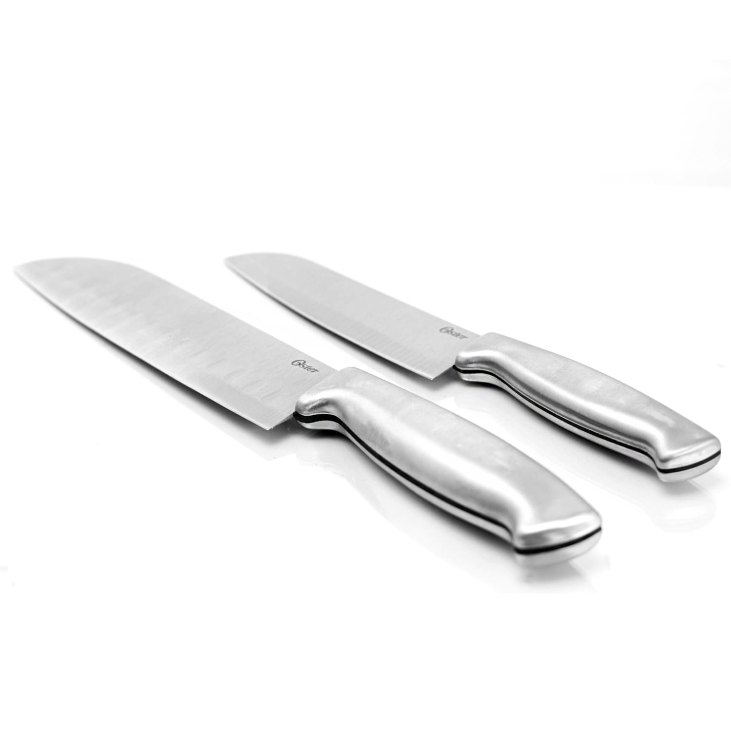 Oster Baldwyn 2-Piece Stainless-Steel Santoku Knife Set - Image 3