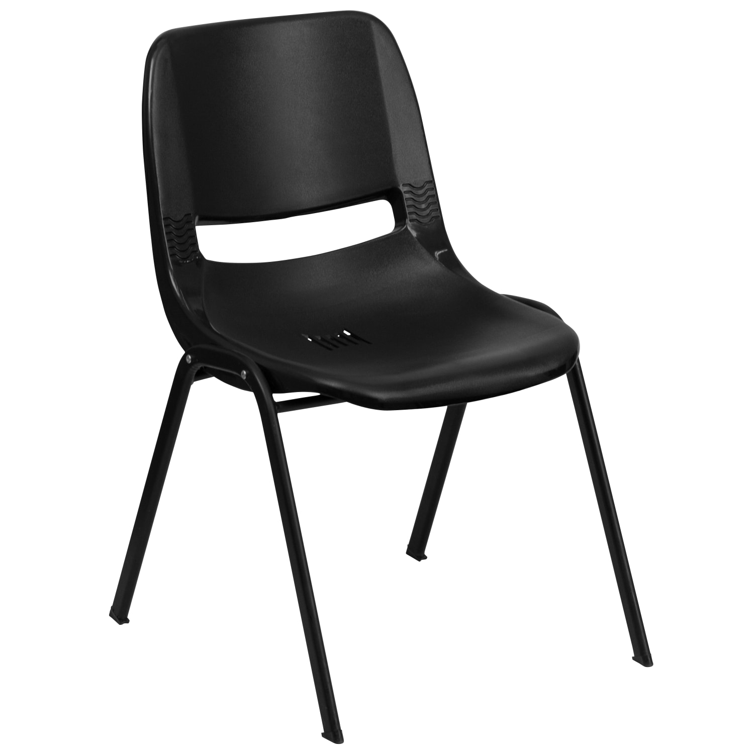 Flash Furniture HERCULES Series Ergonomic Stack Chair Black PopularChairscom Flash Furniture HERCULES Series Ergonomic Stack Chair Black PopularChairscom