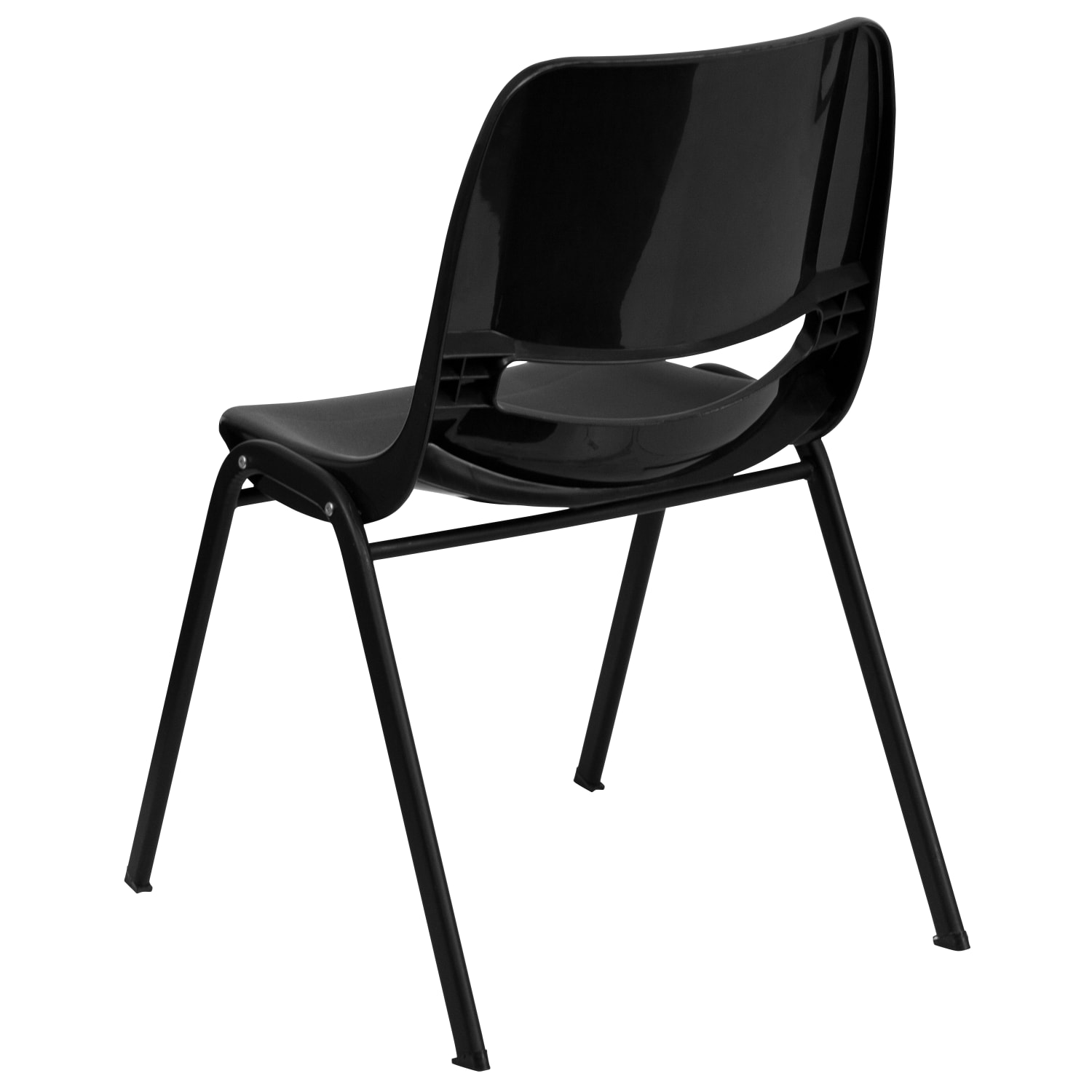 Flash Furniture HERCULES Series Ergonomic Stack Chair Black PopularChairscom