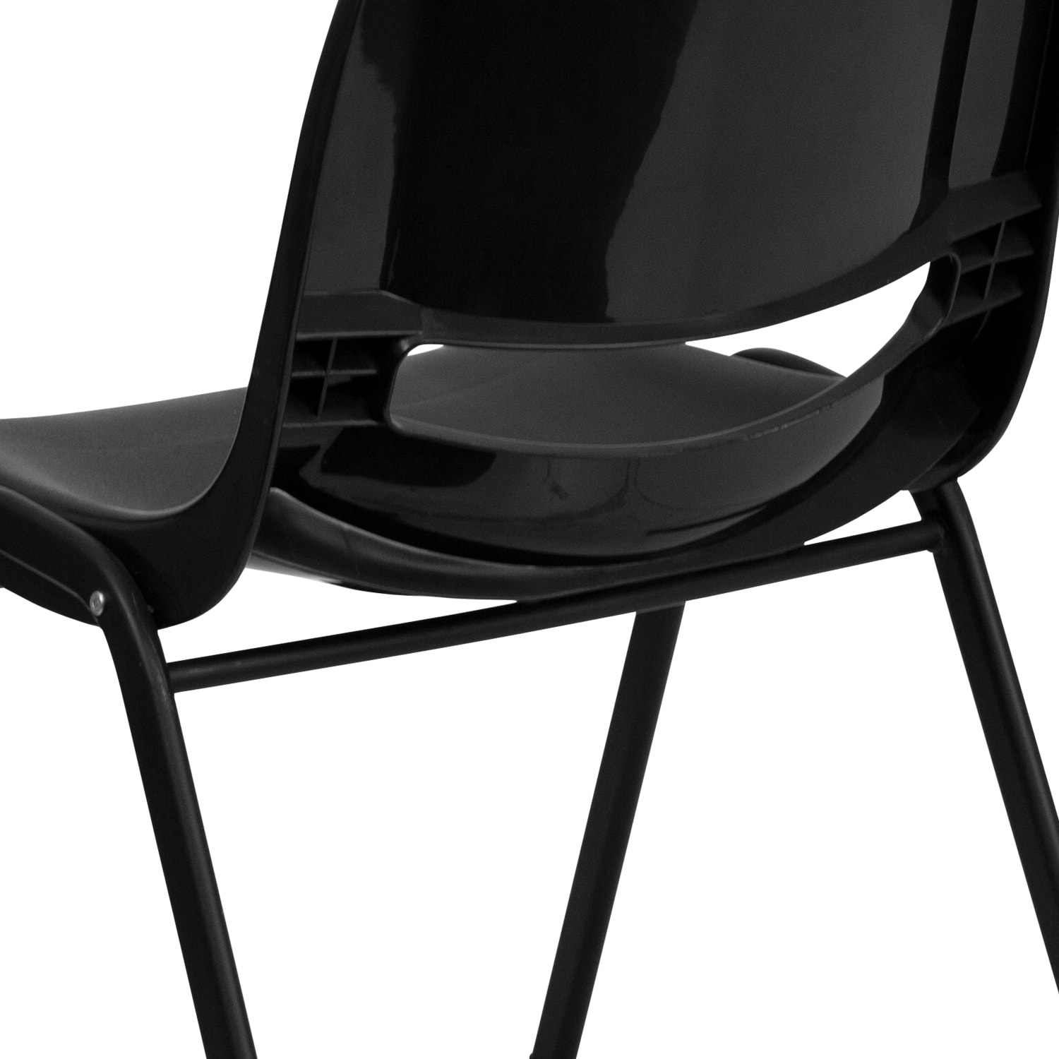 Flash Furniture HERCULES Series Ergonomic Stack Chair Black PopularChairscom
