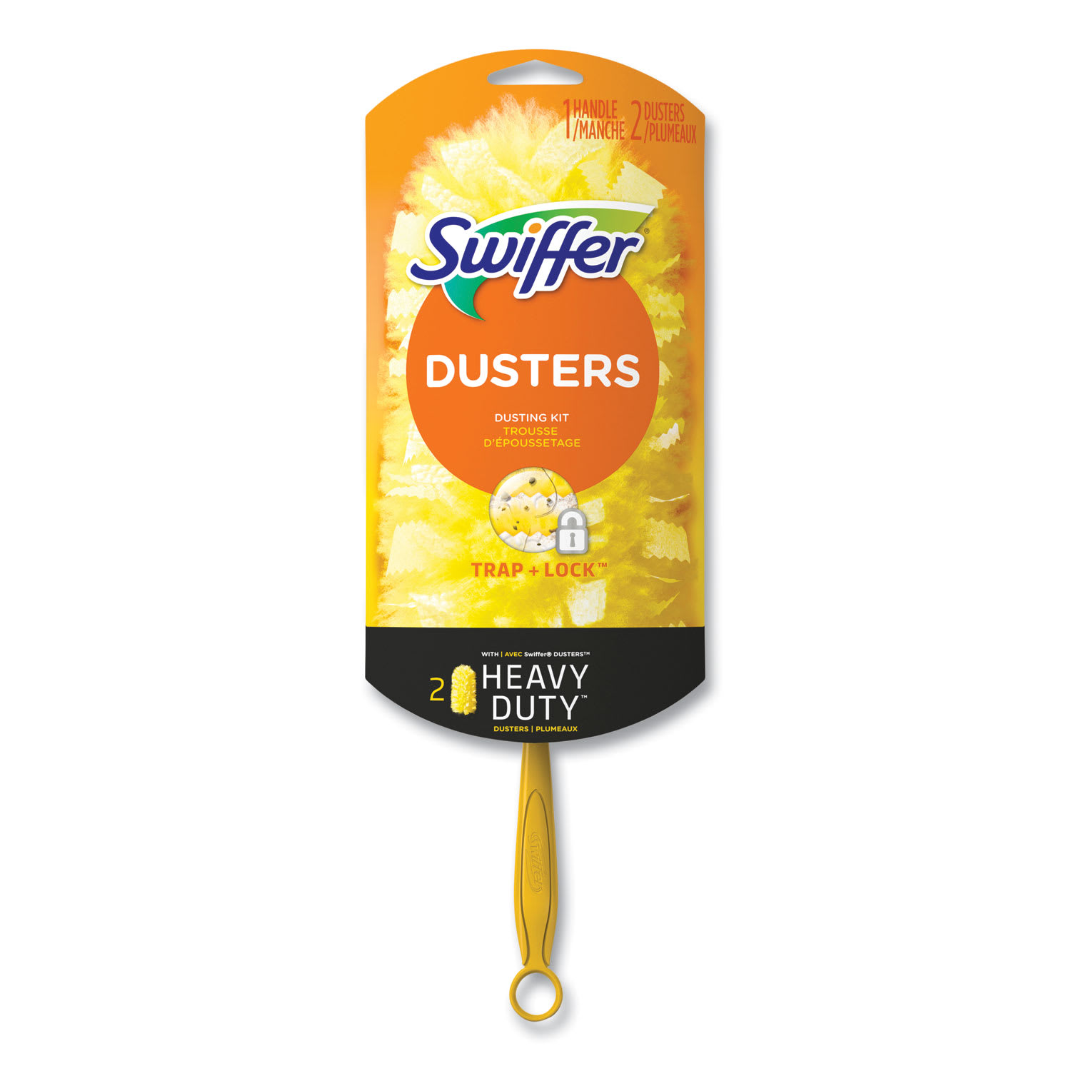 Swiffer Heavy Duty Dusters Starter Kit, 6in Handle with Two Disposable Dusters, 4 Kits/Carton
