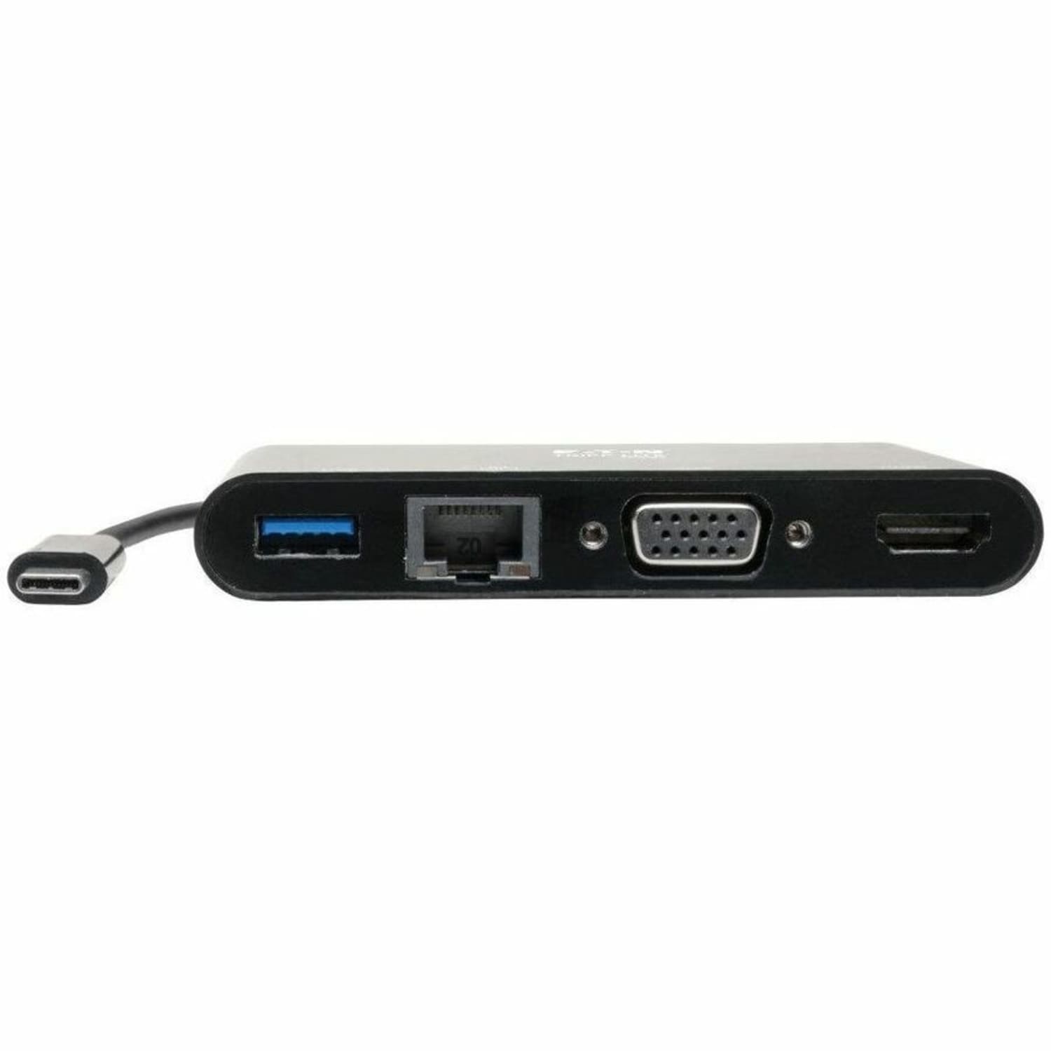 Tripp Lite USB C Docking Station Adapter Converter 4K w/ HDMI, VGA, Gigabit Ethernet, USB-A Hub, Black, Thunderbolt 3 Compatible -  - U44406NHV4GUB - Image 4