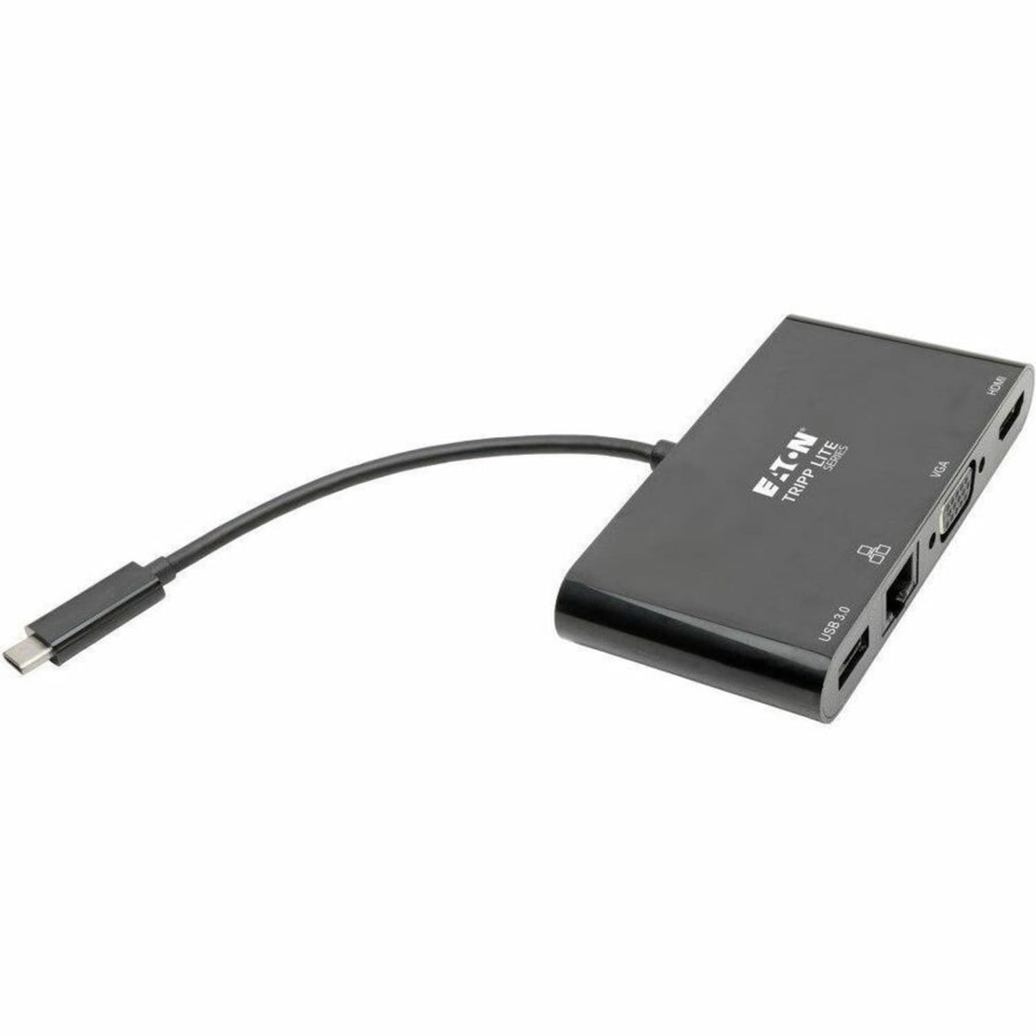 Tripp Lite USB C Docking Station Adapter Converter 4K w/ HDMI, VGA, Gigabit Ethernet, USB-A Hub, Black, Thunderbolt 3 Compatible -  - U44406NHV4GUB - Image 5