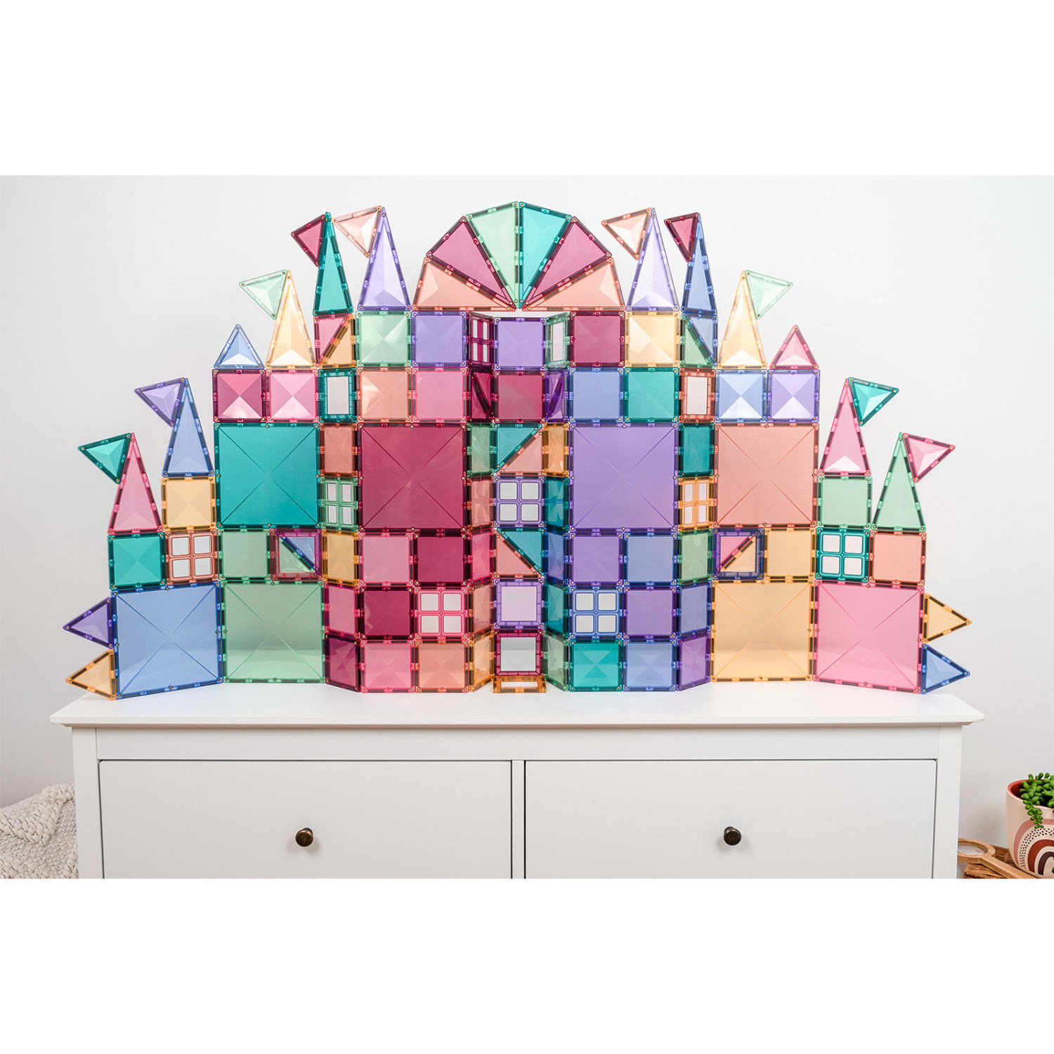 Connetix Magnetic Tiles Pastel Creative Pack, 120 Pieces - Image 4