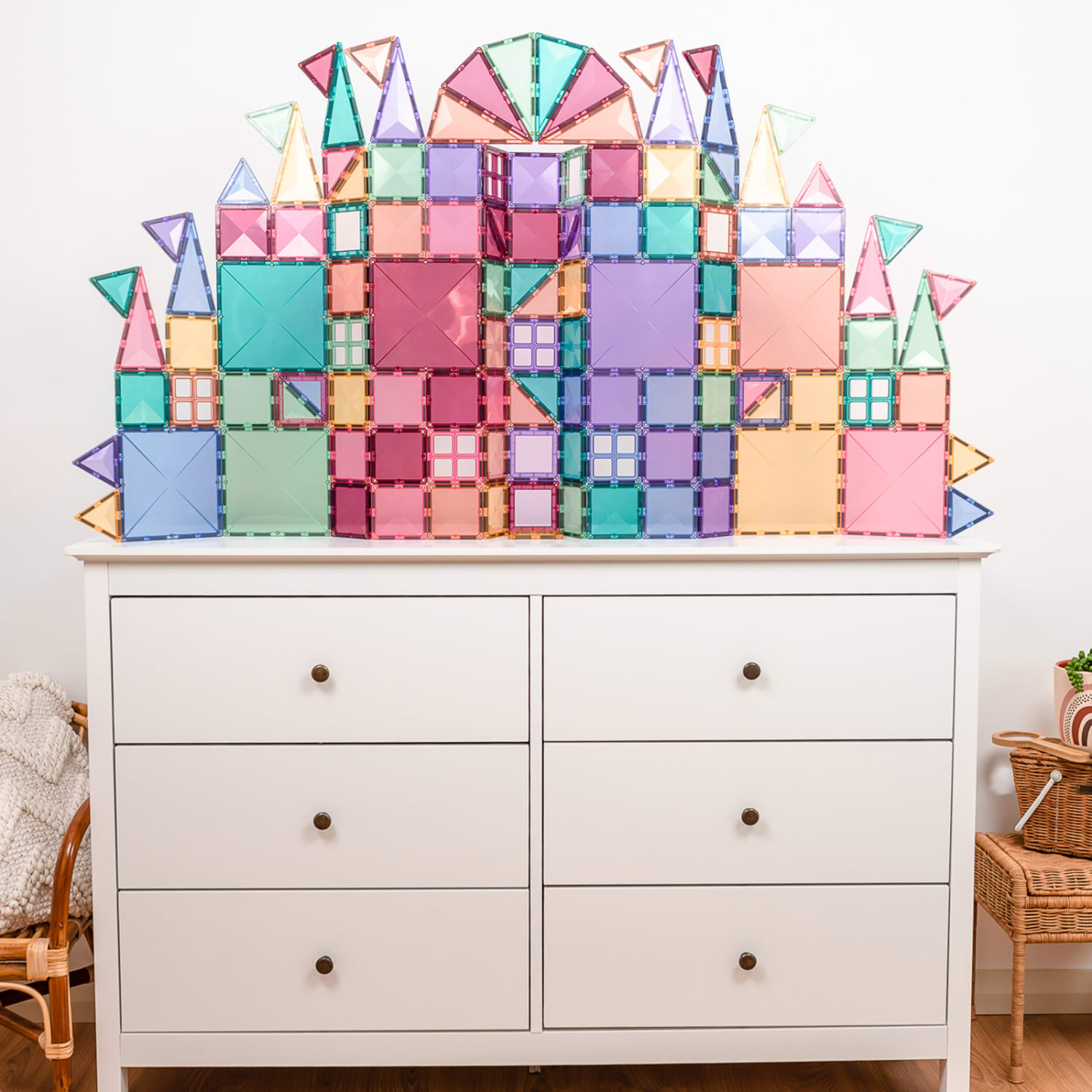 Connetix Magnetic Tiles Pastel Creative Pack, 120 Pieces - Image 5