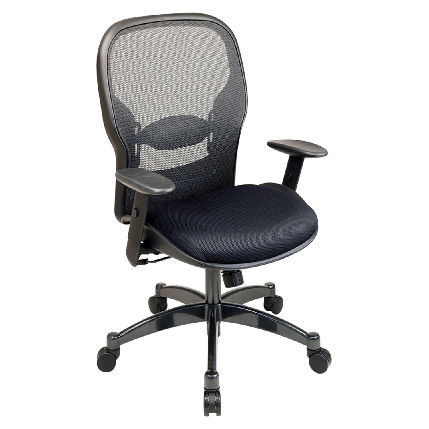 Office Star Professional Matrex Mesh Chair 46 14inH x 27 14inW x 25 34inD BlackGunmetal PopularChairscom