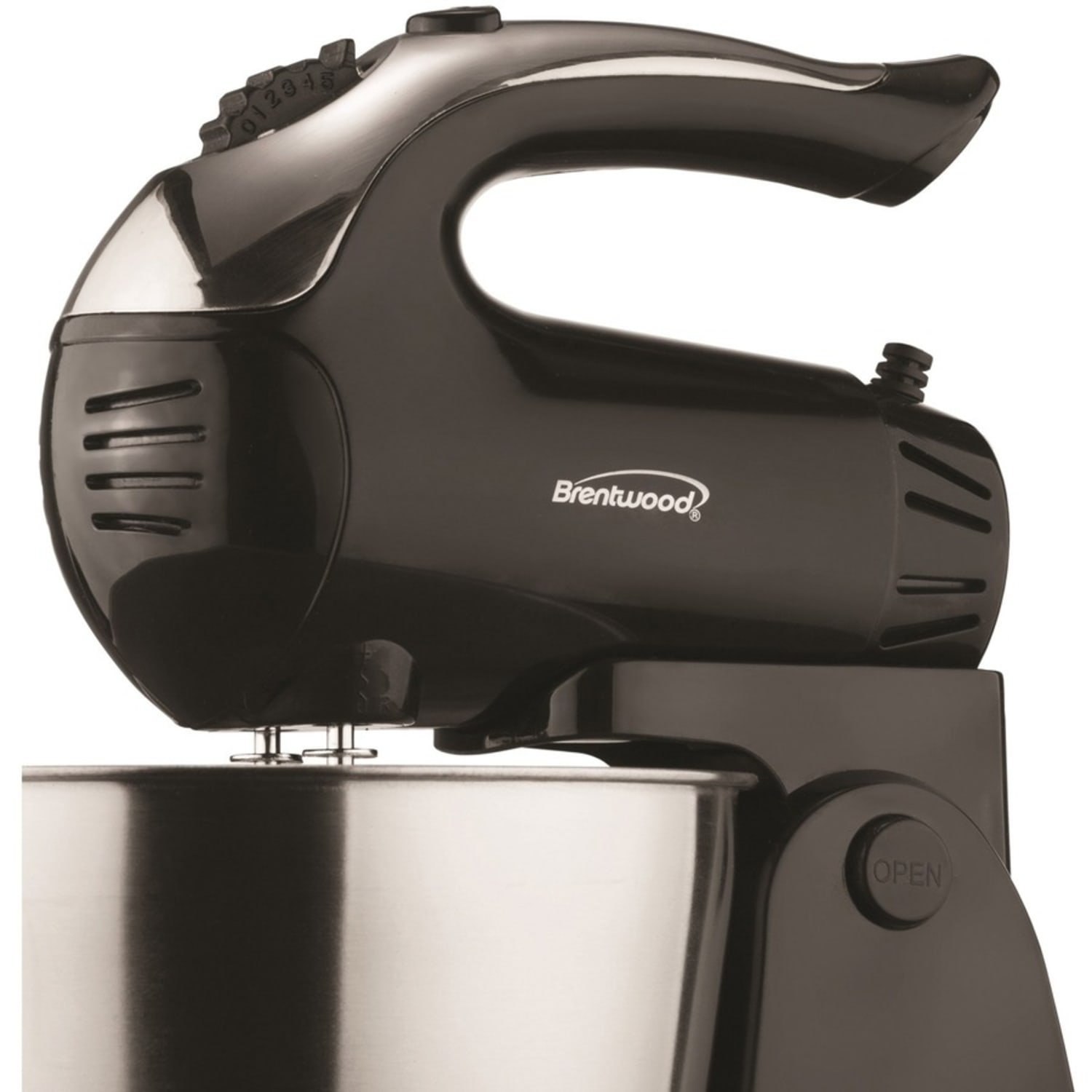 Brentwood 5 Speed Stand Mixer with Stainless Steel Bowl in Black (SM-1153) - 200 W - Black - Image 5