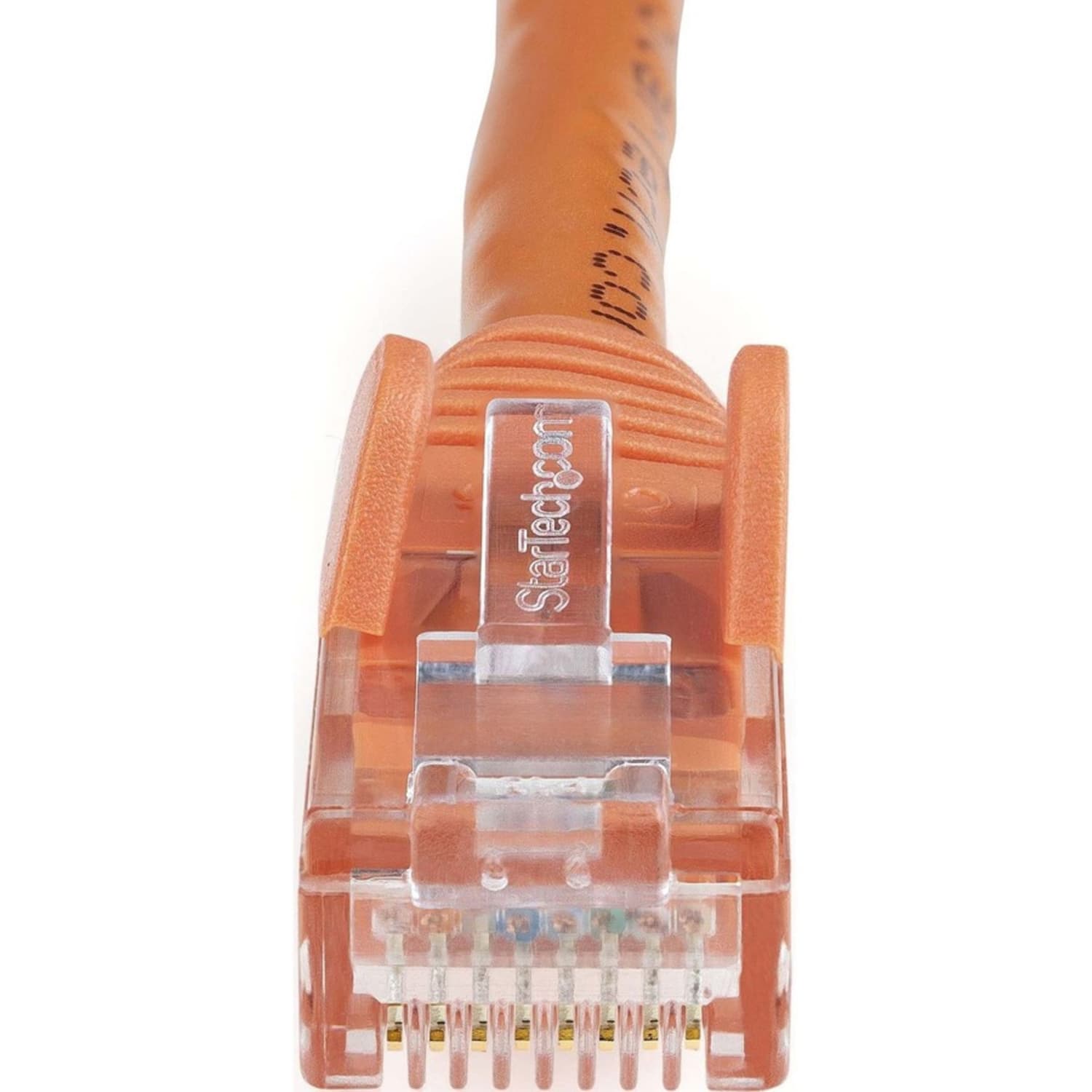 StarTech.com 12ft Orange Cat6 Patch Cable with Snagless RJ45 Connectors - Cat6 Ethernet Cable - 12 ft Cat6 UTP Cable - 12 ft Category 6 Network Cable for Network Device, Workstation, Hub - Image 4