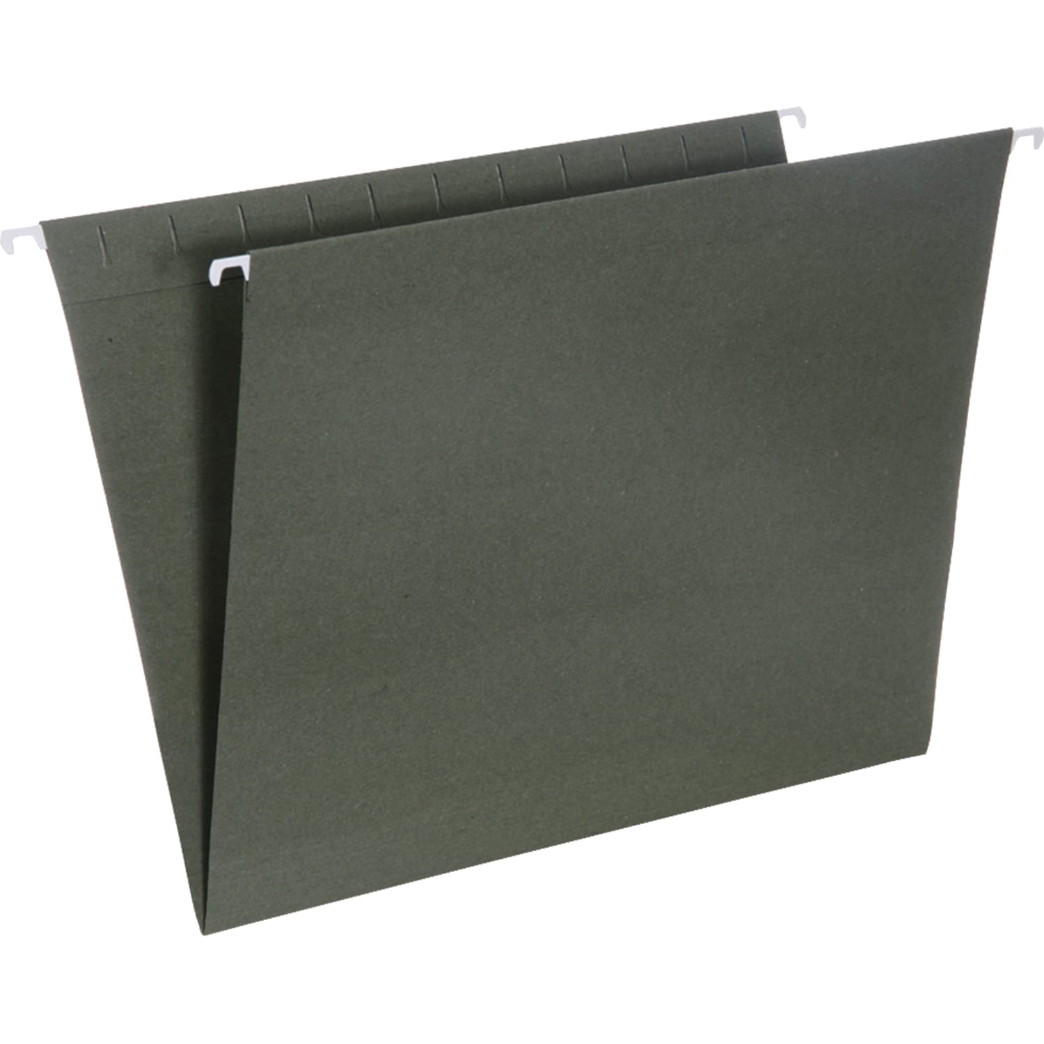 SKILCRAFT Hanging File Folders, 2in Expansion, Letter Size, Green, Box of 25, 3649496