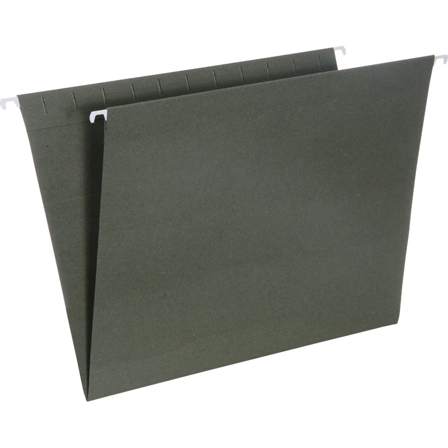 SKILCRAFT Hanging File Folders, 2in Expansion, Letter Size, Green, Box of 25 - Image 3