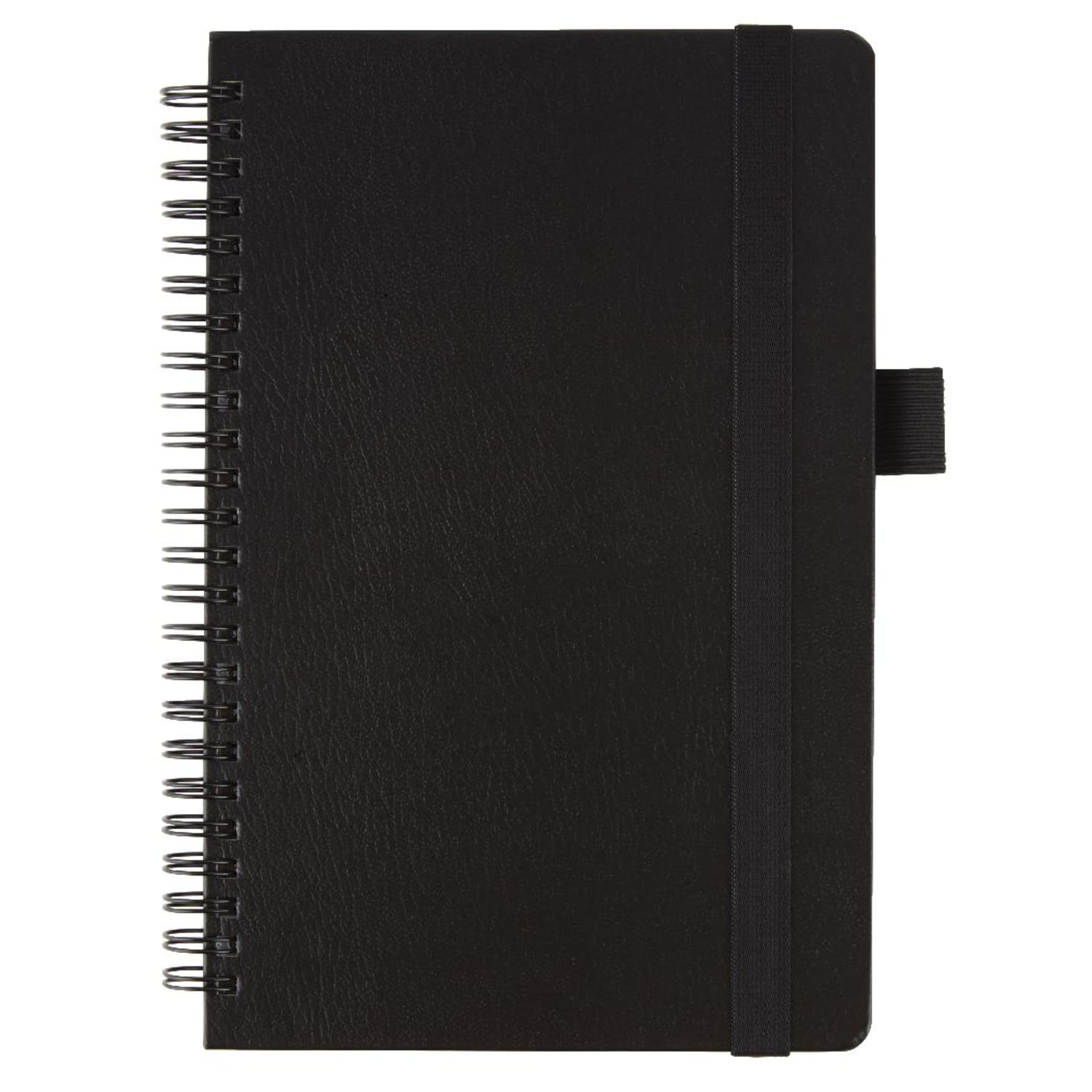 Office Depot Brand Hard Cover Premium Business Notebook, Junior, 5 1/2in x 8 1/2in, 1 Subject, Narrow Ruled, 120 Pages (60 Sheets), Black - Image 3