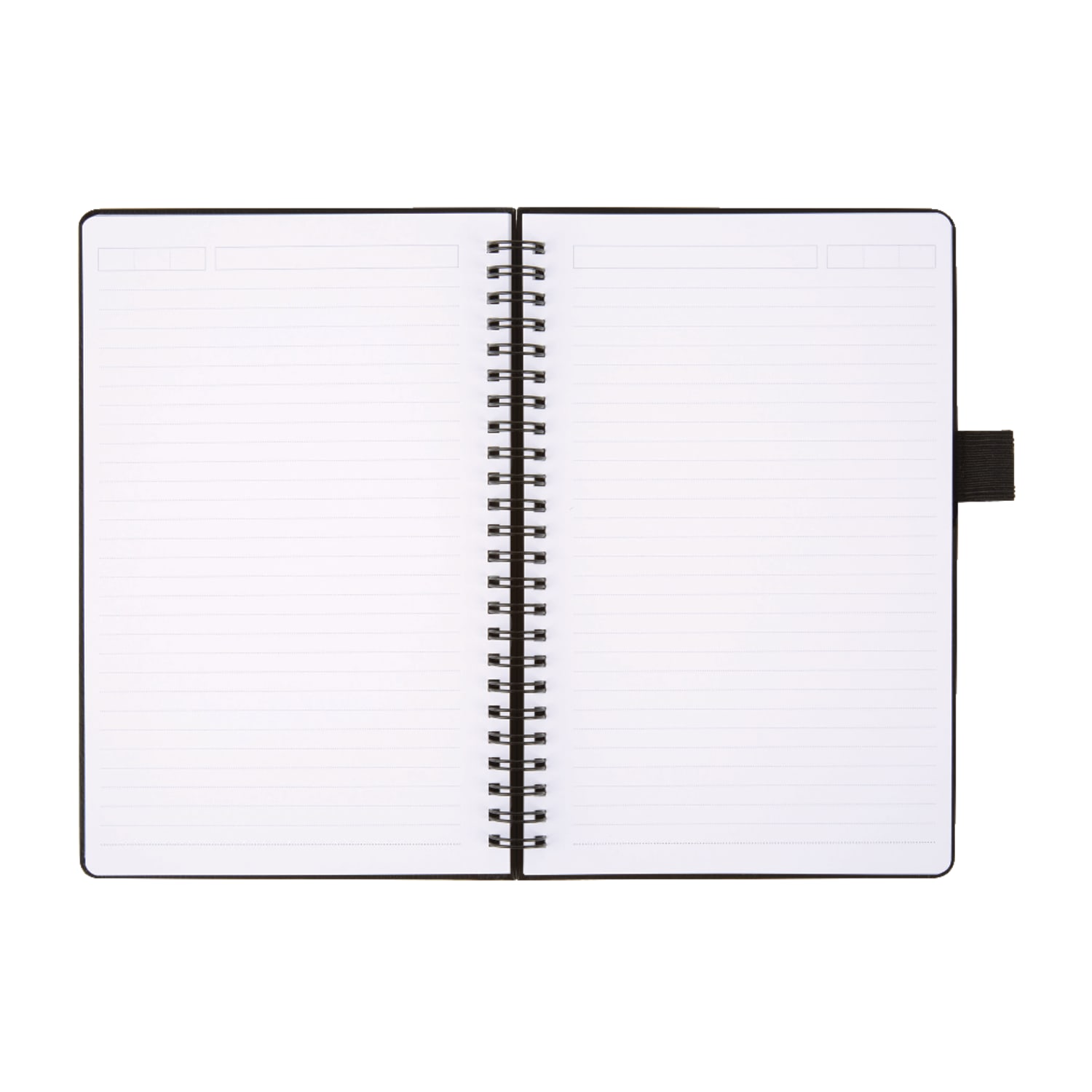 Office Depot Brand Hard Cover Premium Business Notebook, Junior, 5 1/2in x 8 1/2in, 1 Subject, Narrow Ruled, 120 Pages (60 Sheets), Black - Image 4