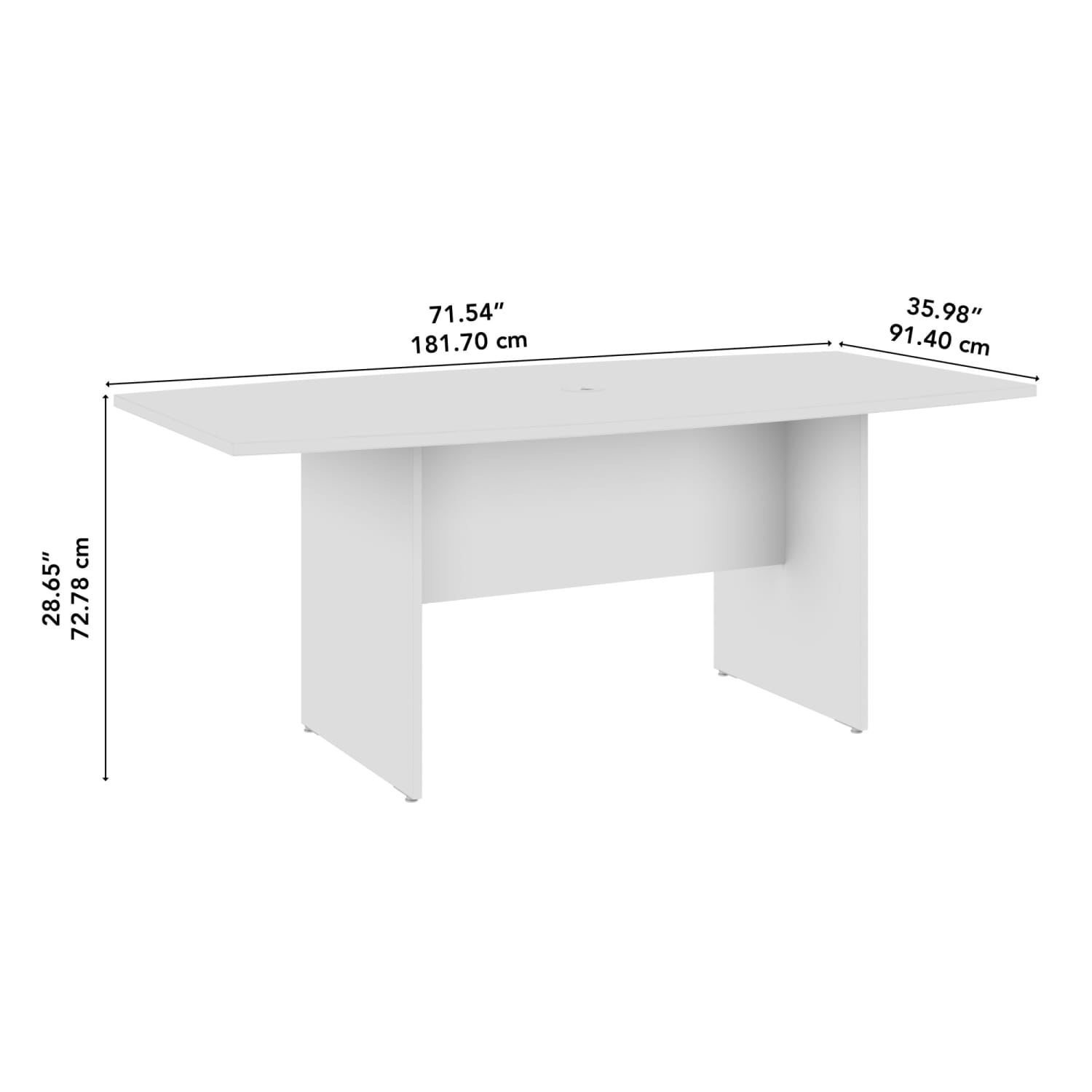 WorkPro Motiva Office Conference Table With Wood Base, 29inH x 72inW x 36inD, Modern Hickory, Standard Delivery - Image 5