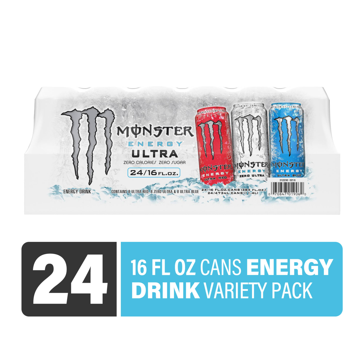 Monster Energy Ultra Variety Pack, 16 Oz, Pack Of 24 Cans - Image 3