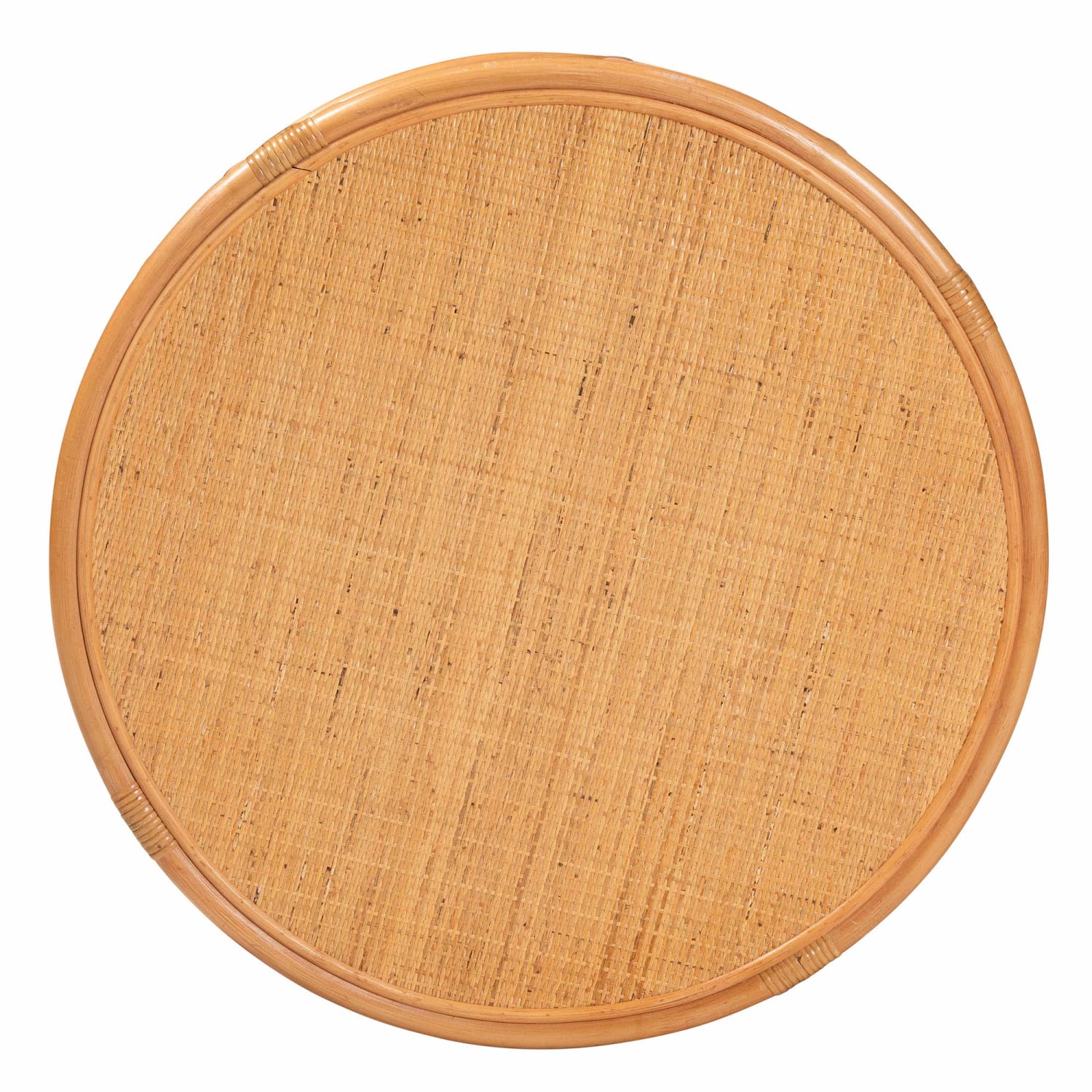 bali & pari Raflesia Natural Rattan Coffee Table, 18-1/8inH x 29-1/2inW x 29-1/2inD, Natural - Image 4