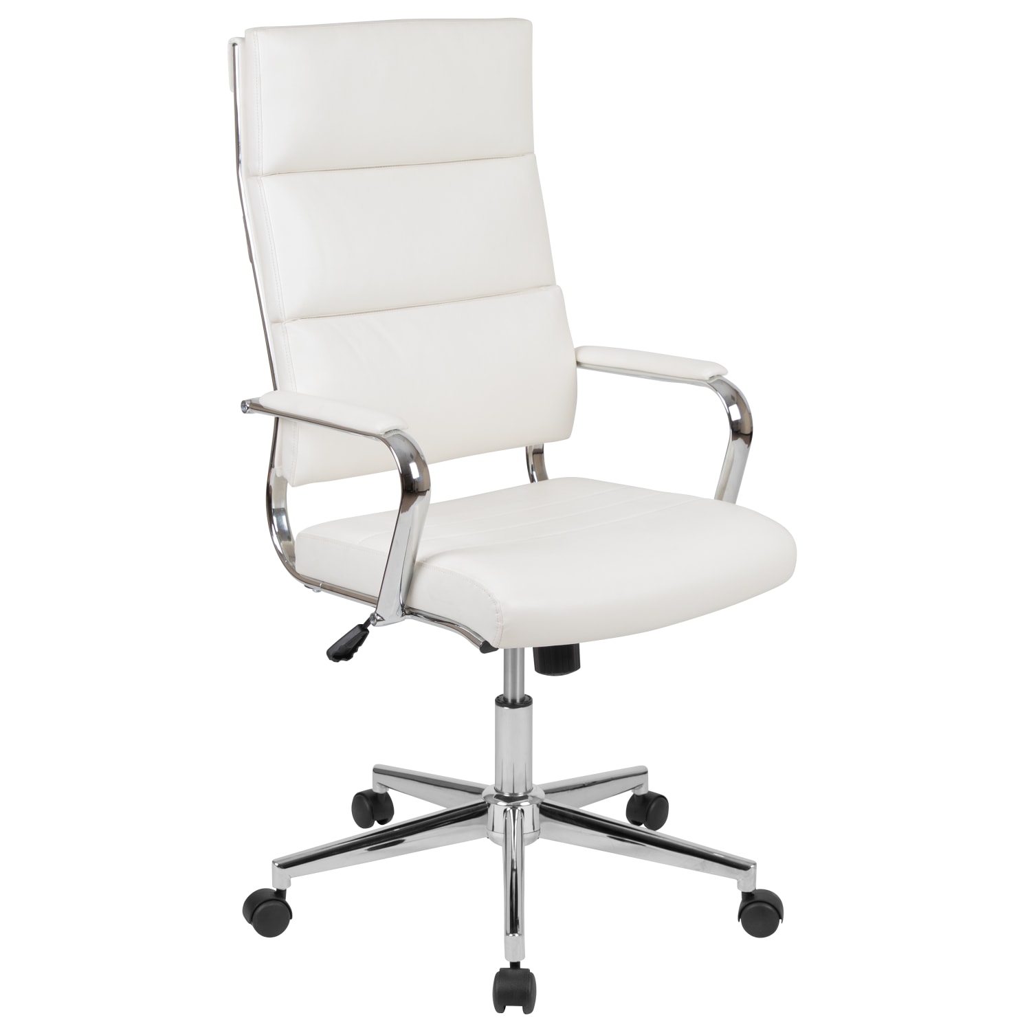 Flash Furniture LeatherSoft Faux Leather High-Back Contemporary Executive Office Chair, White - Image 3