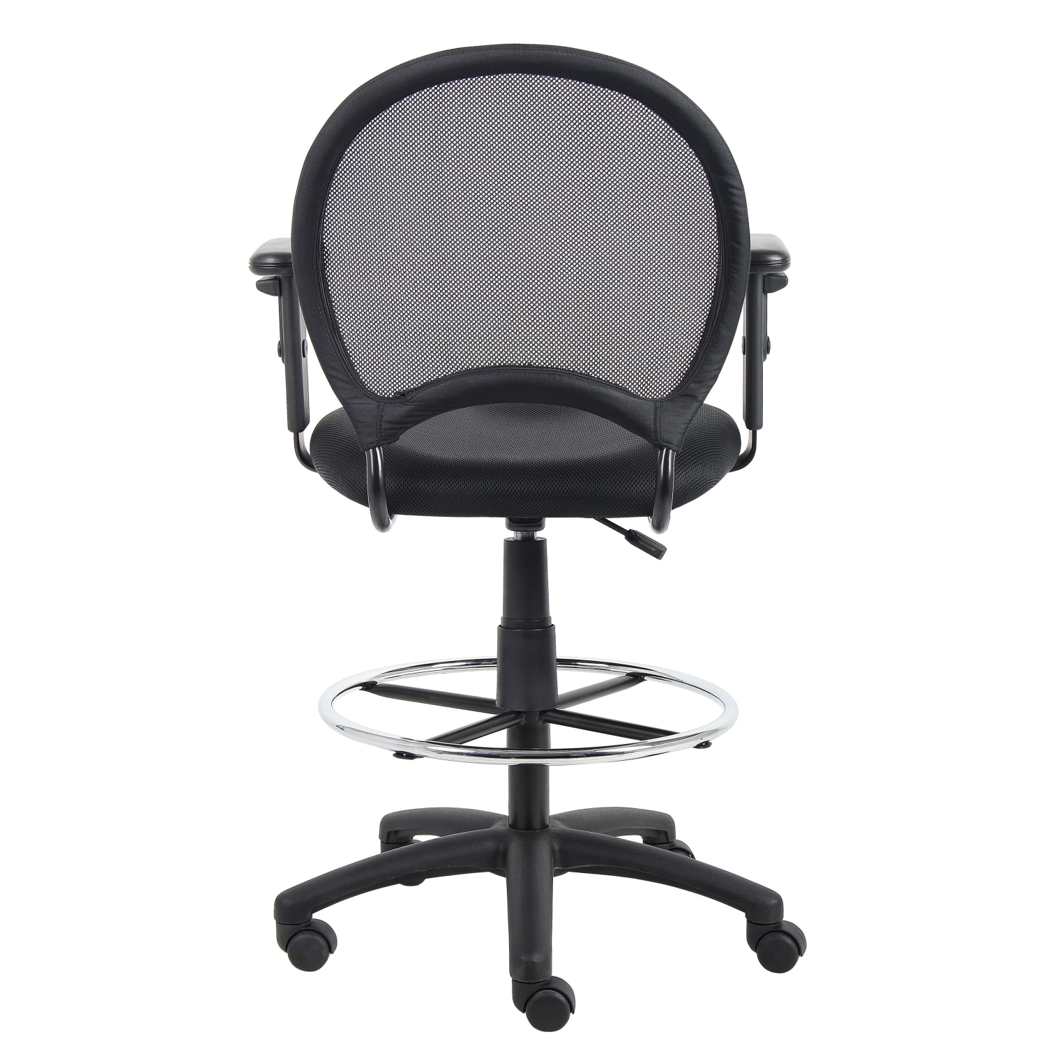 Boss Office Products Mesh Drafting Stool With Back Black PopularChairscom Boss Office Products Mesh Drafting Stool With Back Black PopularChairscom