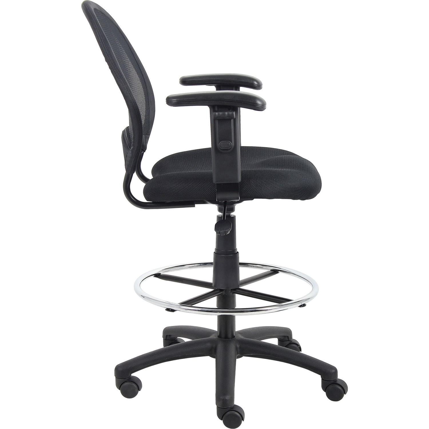 Boss Office Products Mesh Drafting Stool With Back Black PopularChairscom Boss Office Products Mesh Drafting Stool With Back Black PopularChairscom