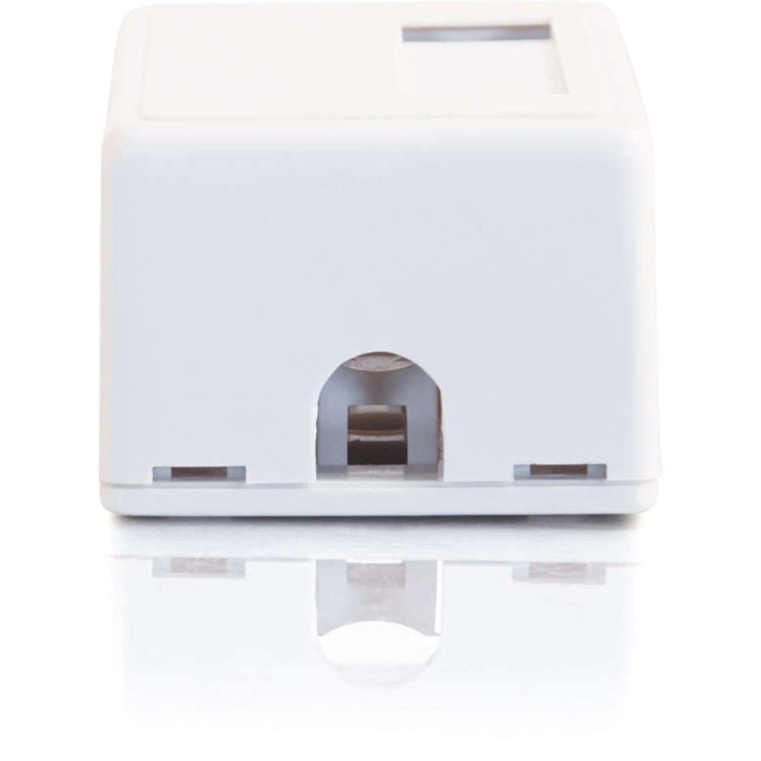C2G 1-Port Keystone Jack Surface Mount Box - White - 1 x Socket(s) - White - Image 6