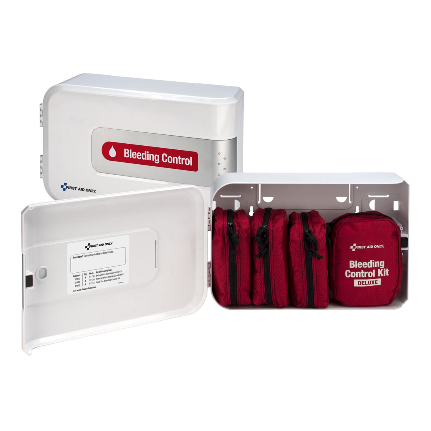 First Aid Only Smart Compliance Deluxe Pro Complete Bleeding Control Station, Set Of 4 Kits - Image 4