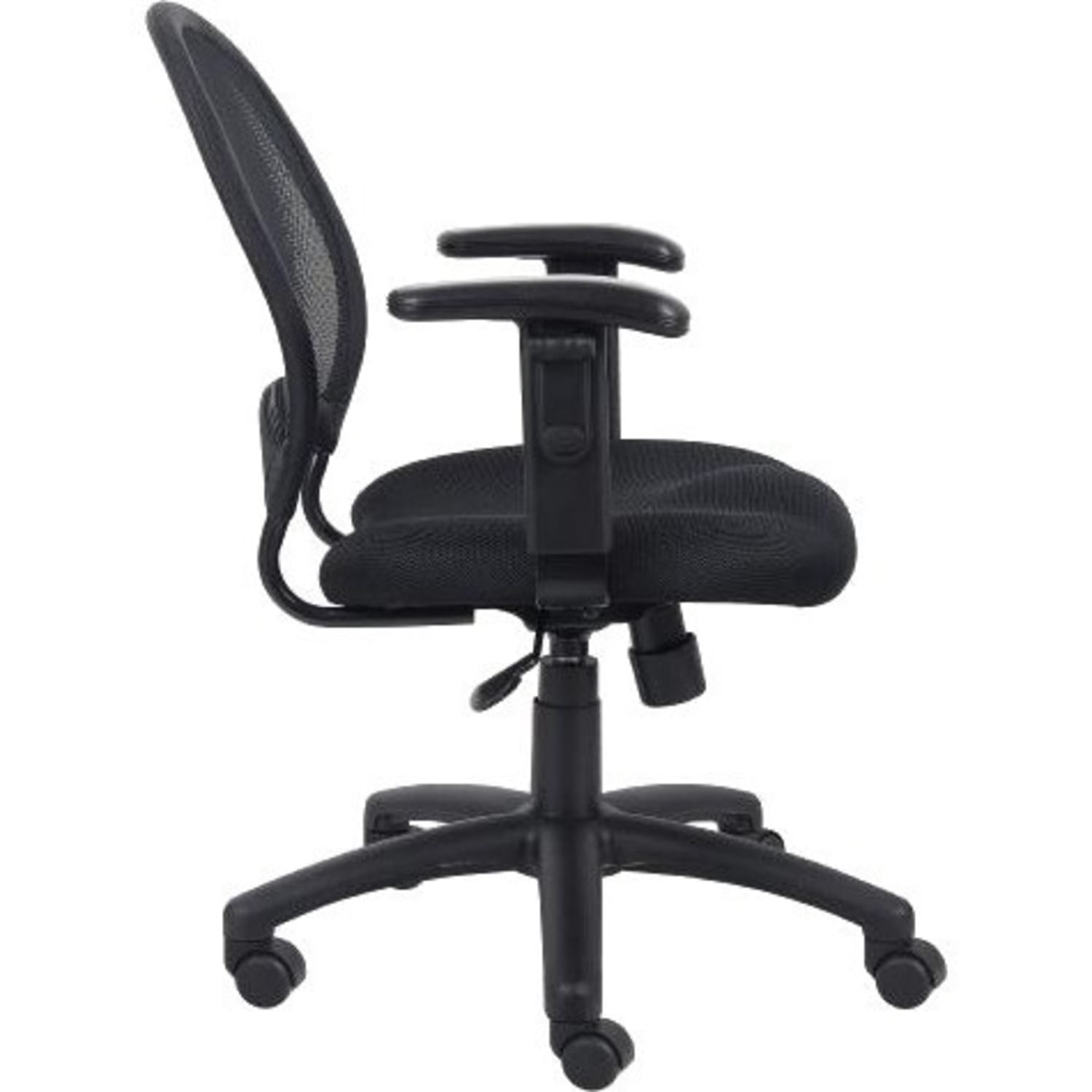 Boss Office Products Mesh Task Chair With Arms Black PopularChairscom