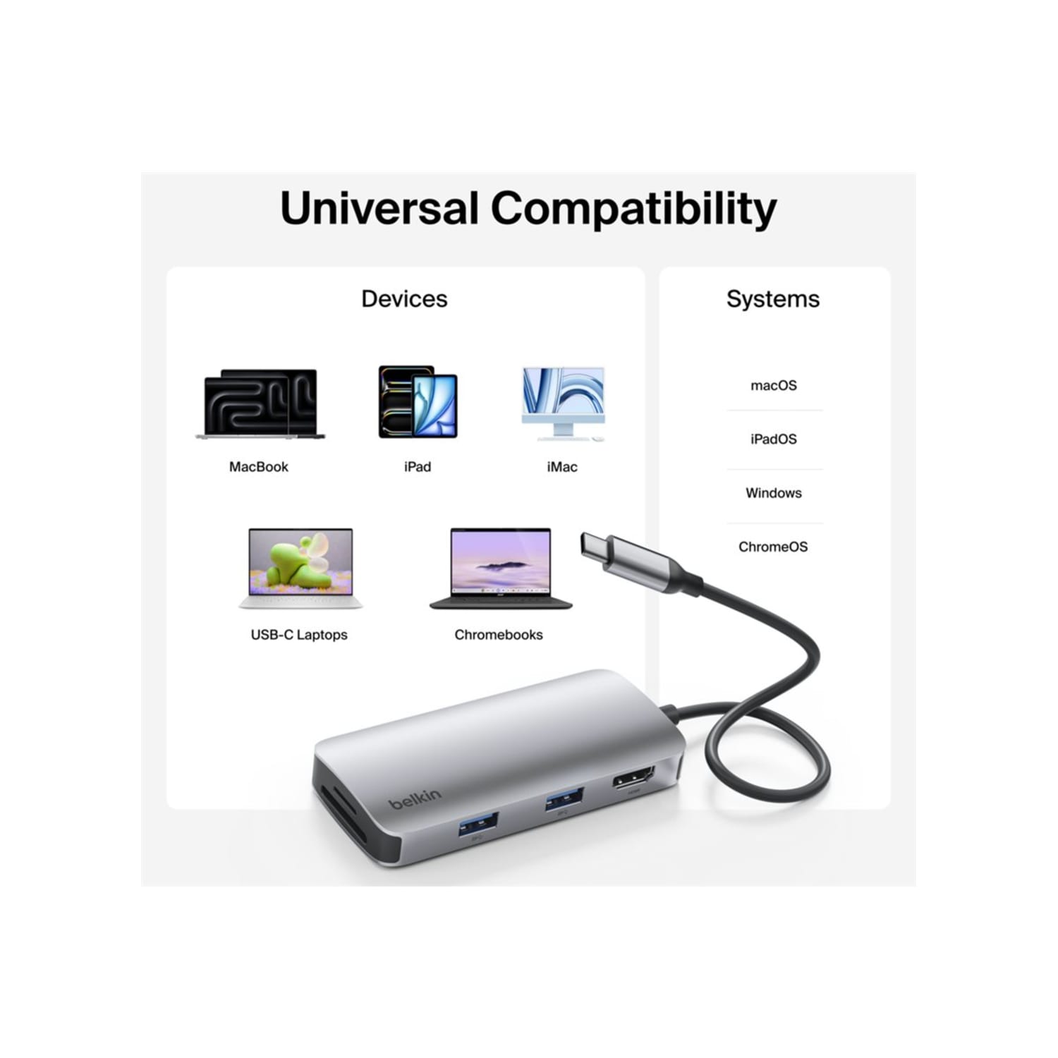 Belkin CONNECT USB-C 5-in-1 Multiport Hub - Docking station - USB-C - HDMI - Image 4