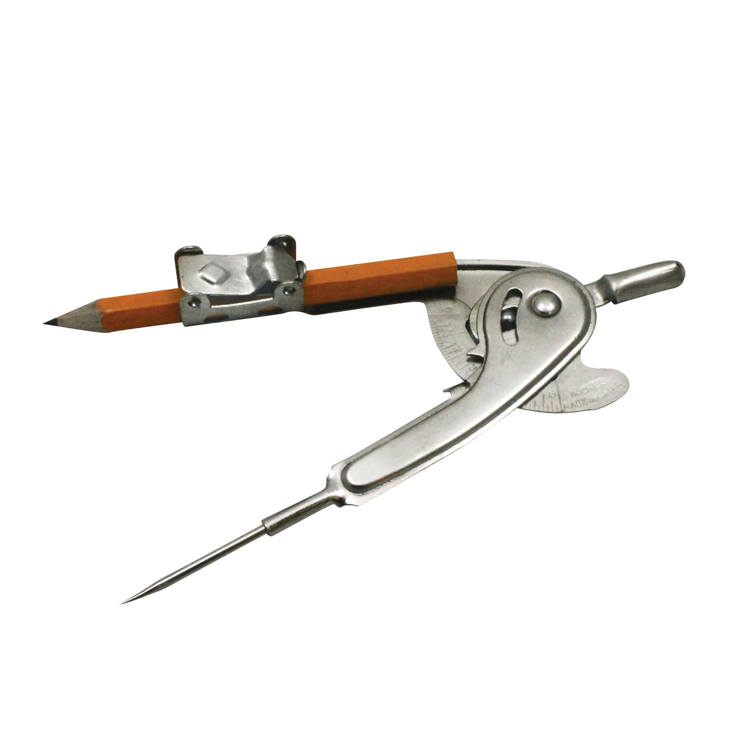 Charles Leonard Metal Ball-Bearing Compasses, With Golf Pencils, 12in, Pack Of 24 - Image 3