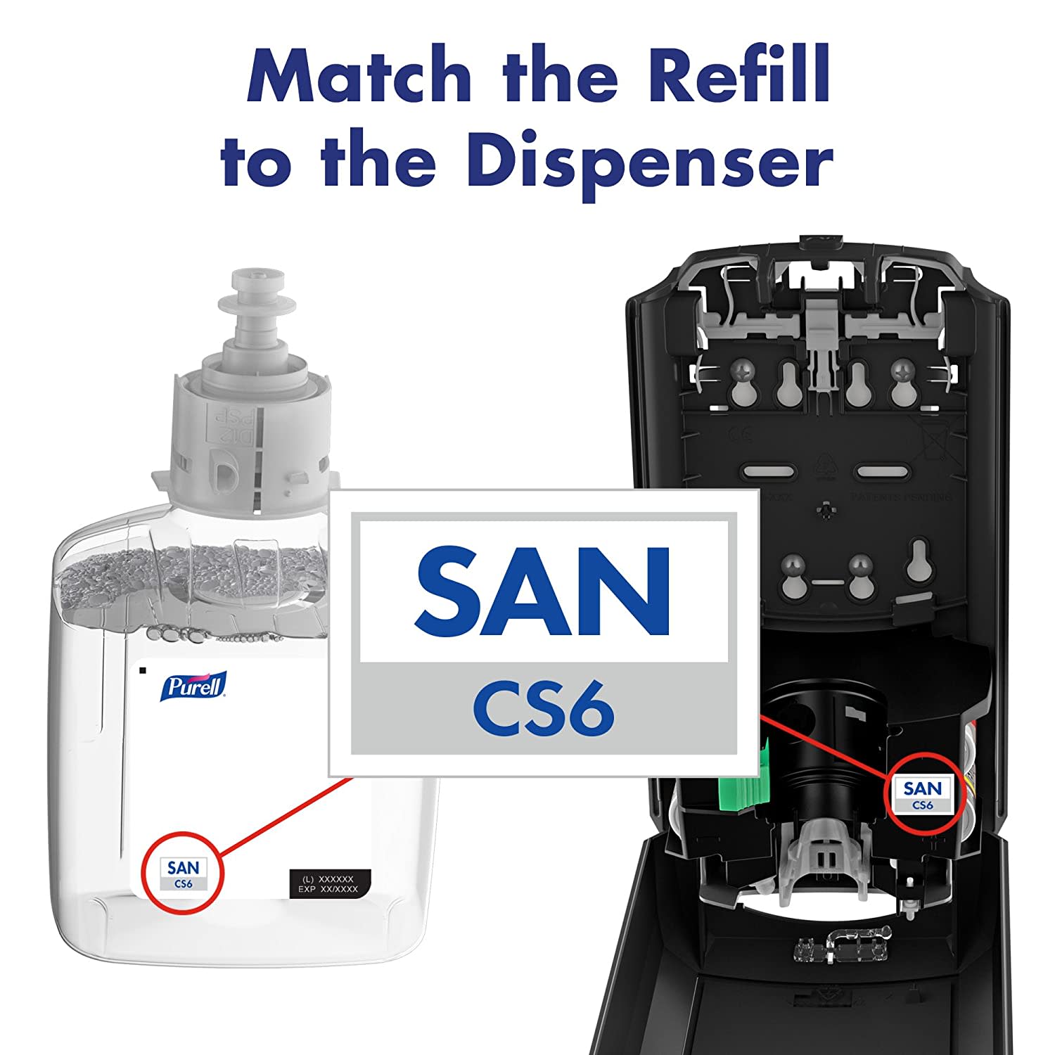 Purell CS6 Touch-Free Dispenser Floor Stand, For Hand Sanitizer, Graphite, 7416-DS - Image 4