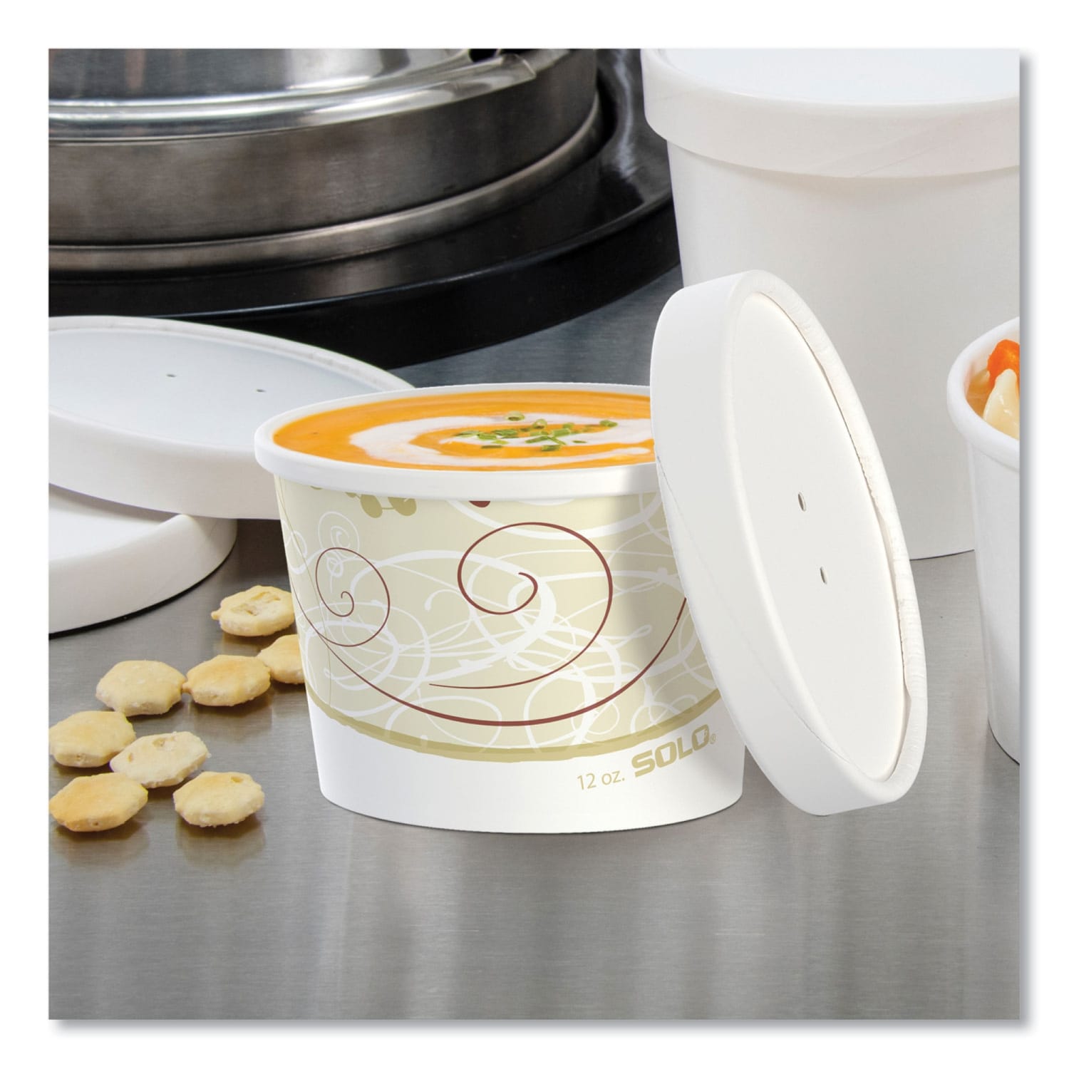 SOLO Cup Flexstyle Double Poly Food Combo Packs, 12 Oz, Symphony, Carton Of 250 Packs - Image 5