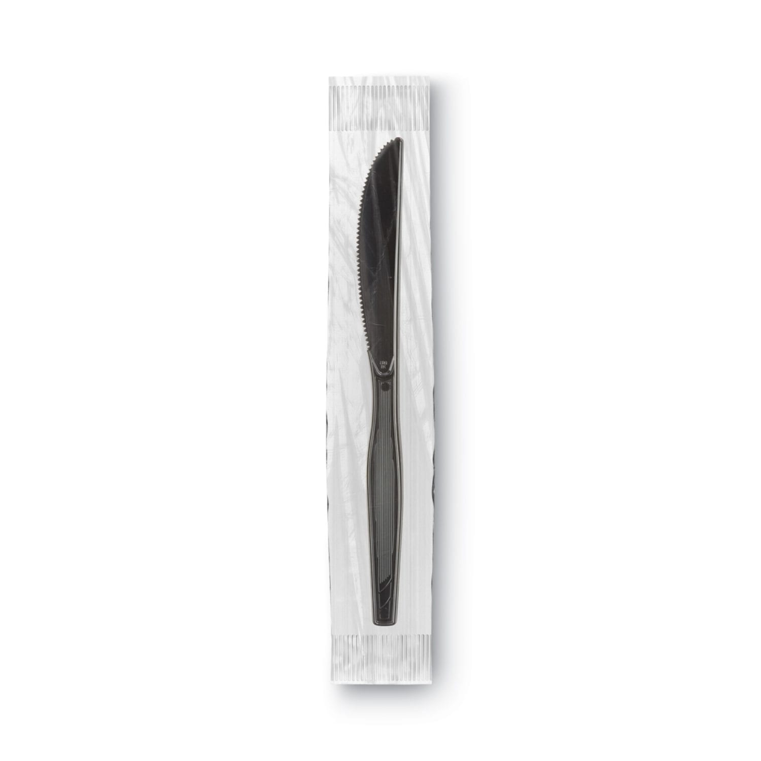 Dixie Grab'N Go Wrapped Cutlery, Knives, 7inL, Black, Bix Of 90 Knives - Image 3