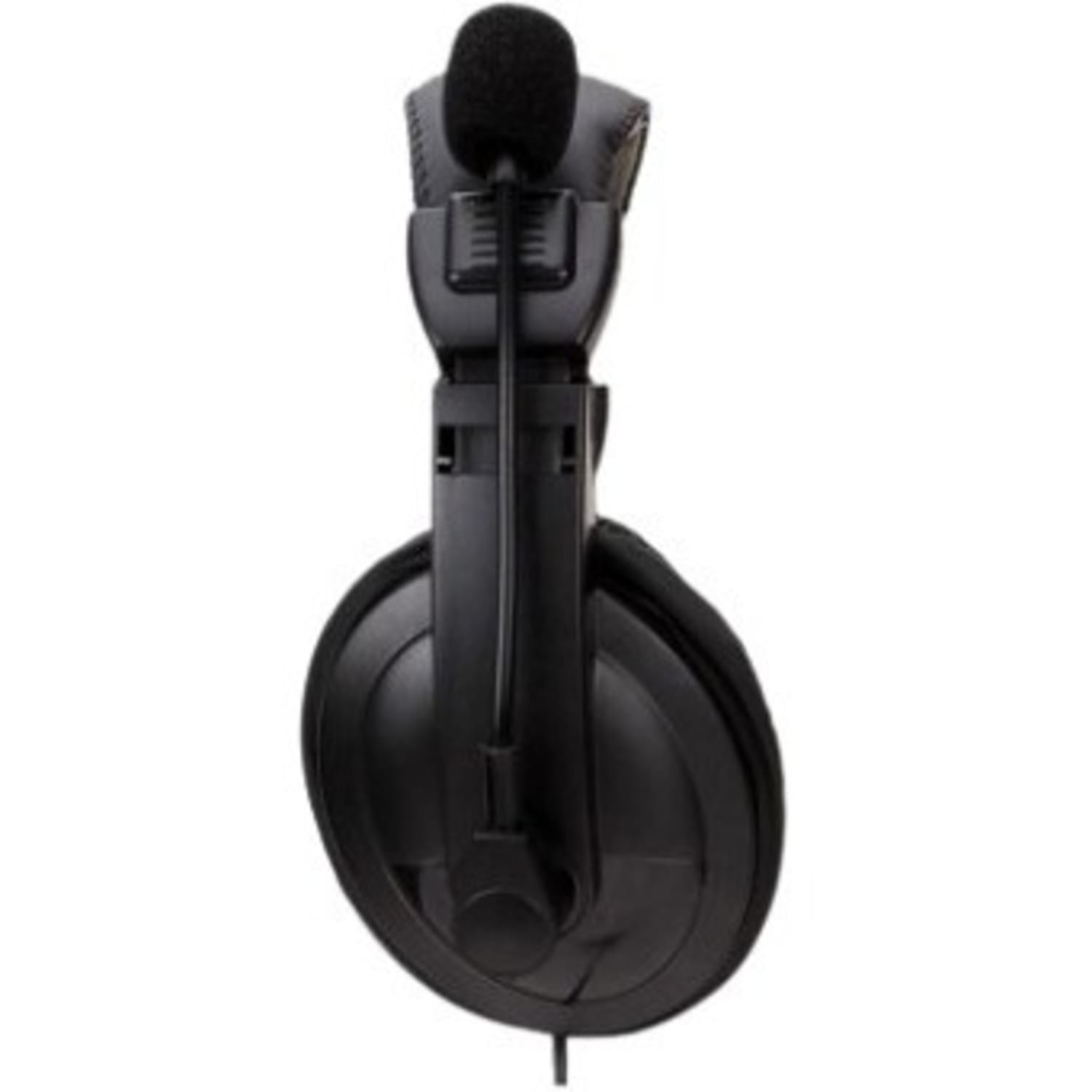 Ergoguys Black Lightweight Headset with Adjustable Mic - Mini-phone (3.5mm) - Wired - 9 Ohm - 10 Hz - EG55BLK - Image 3
