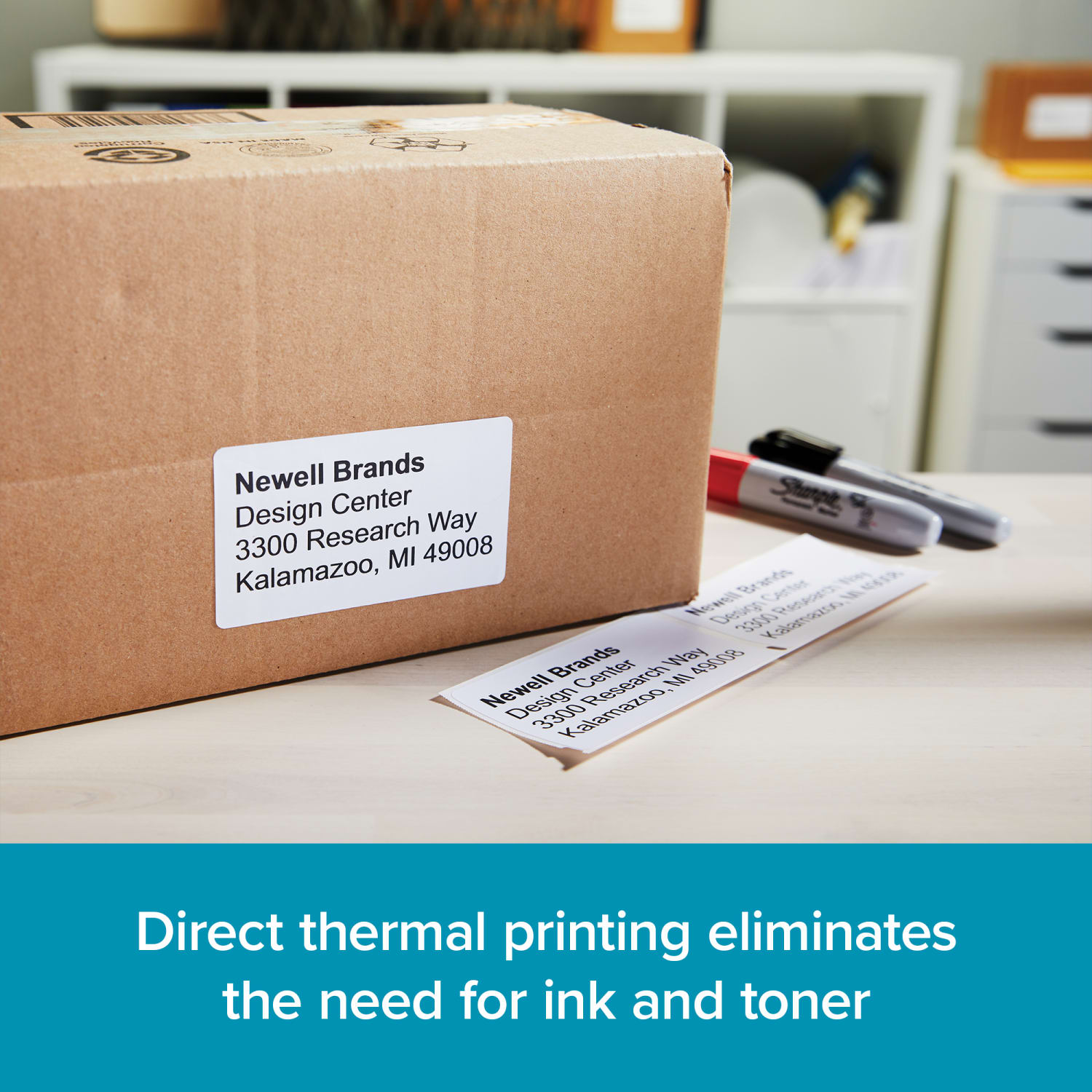DYMO Standard Shipping Labels For LabelWriter Label Printers, 2 5/16in x 4in, White, 300 Labels Per Roll, Pack Of 6 Rolls - Image 4