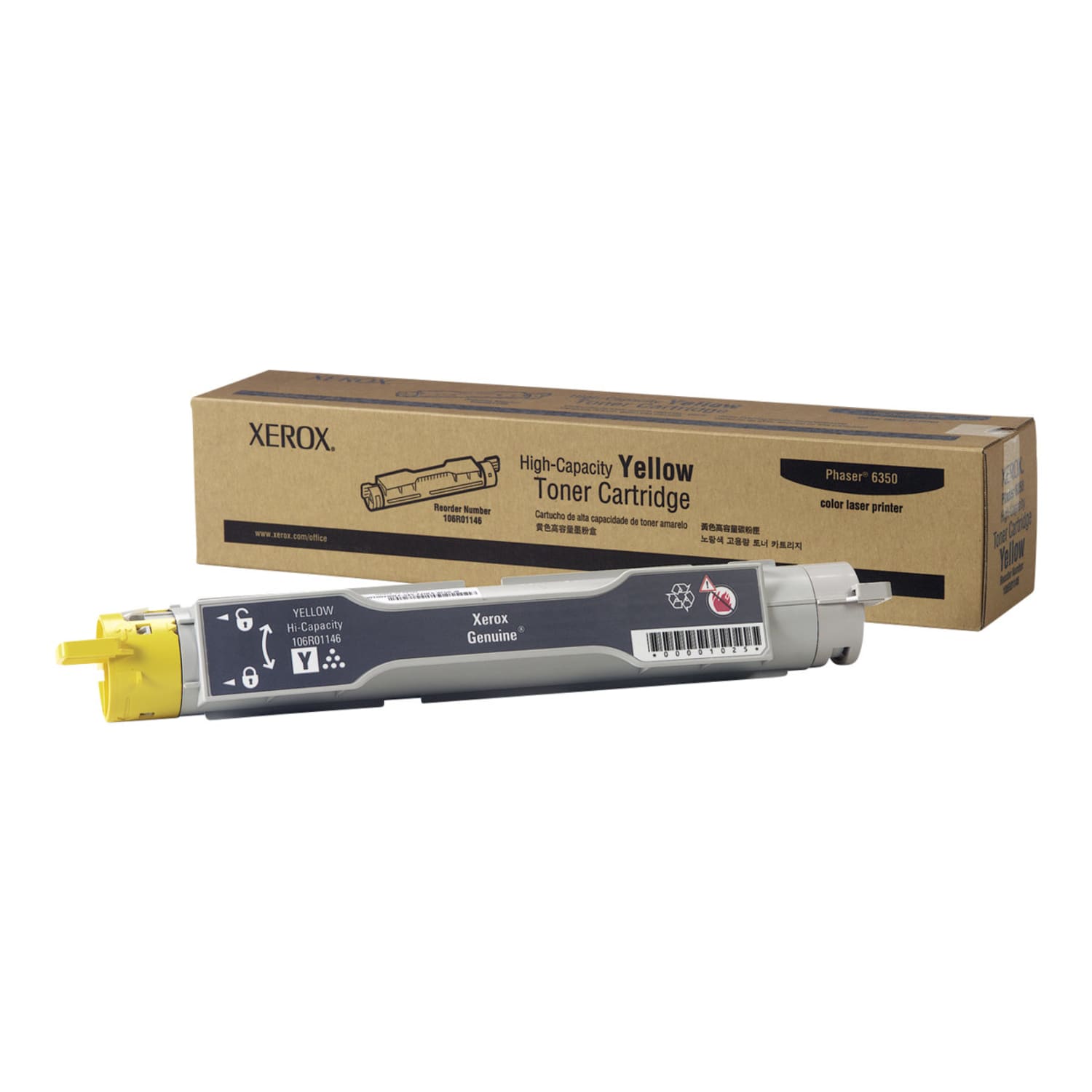 Xerox 6300 Yellow High Yield Toner Cartridge, 106R01146 - Image 3