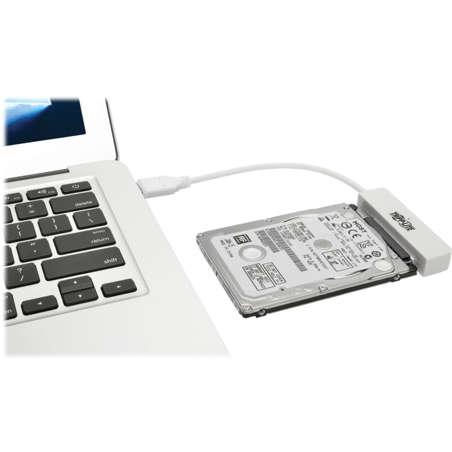 Tripp Lite USB-C to SATA III Adapter Cable, White - Image 4